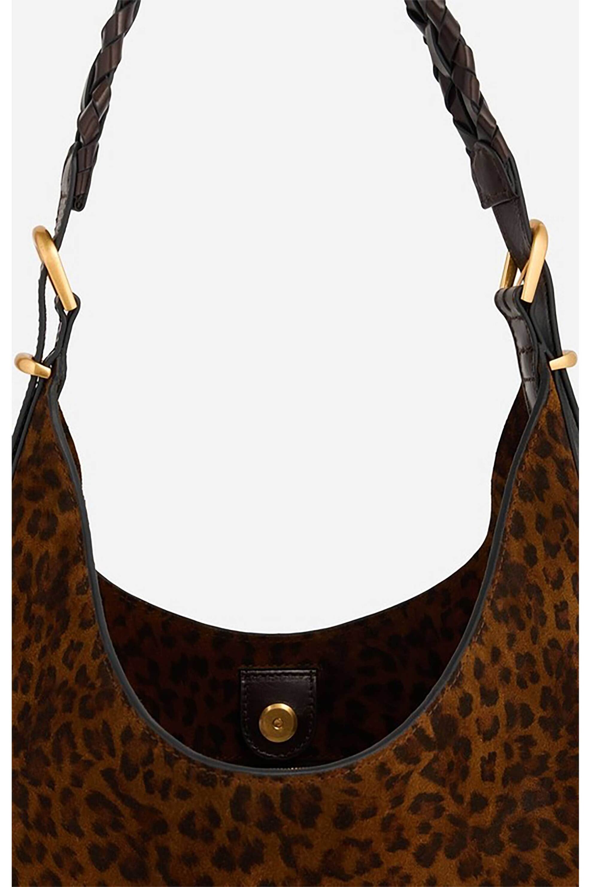 VANESSA BRUNO Vanessa Bruno γυναικεία τσάντα ώμου hobo animal print "Jess Large " - 6HVD10-V40917 Ταμπά - 4