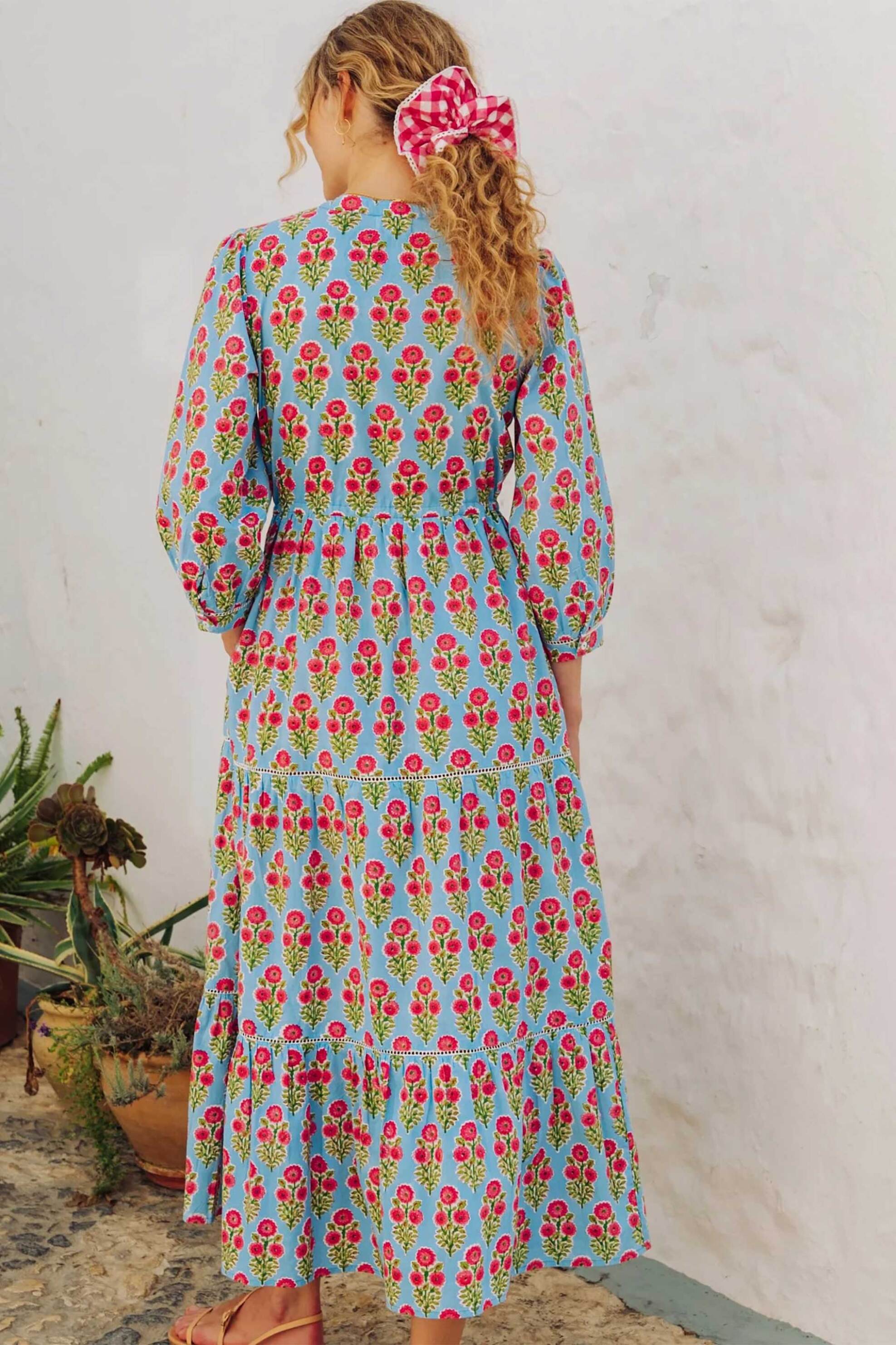 Pink City Prints γυναικείο maxi φόρεμα "Island Buta Maria" - Maria Πολύχρωμο φωτογραφία