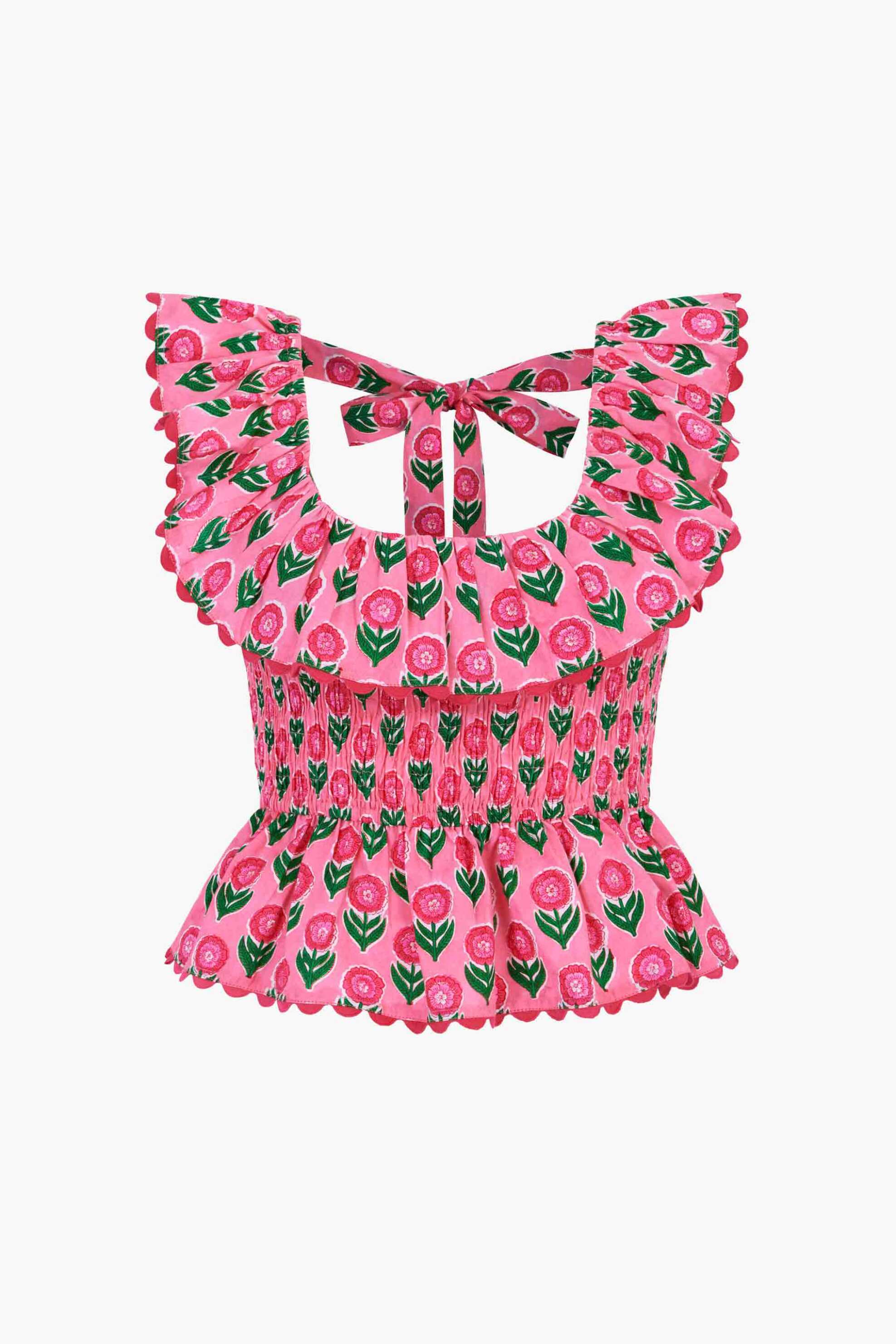 Pink City Prints Γυναικείο Τοπ Candy Jaal Susie - Φούξια