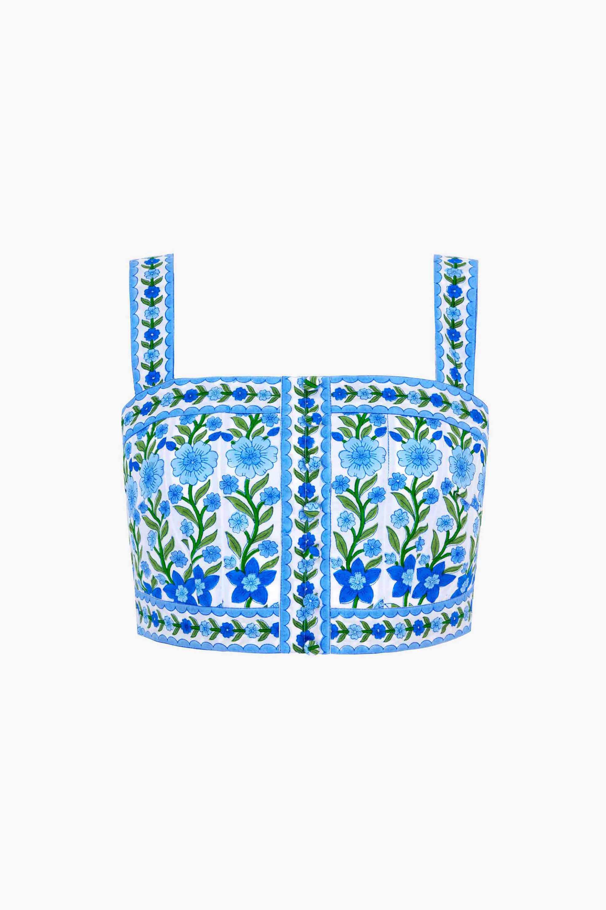 Pink City Prints γυναικείο τοπ all-over print "Immy" - IMMY Γαλάζιο φωτογραφία