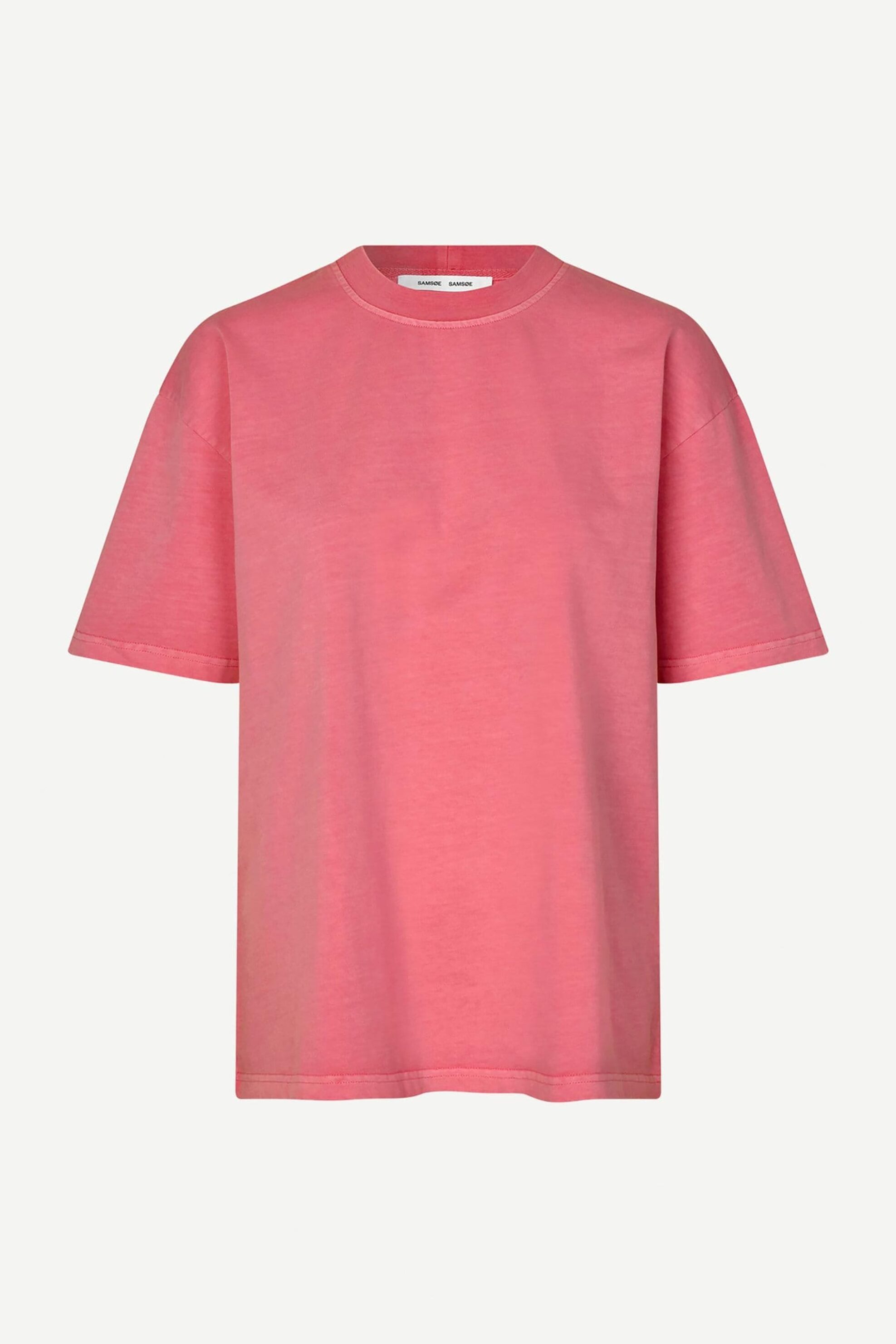 Samsøe Samsøe γυναικείο T-shirt μονόχρωμο "Eira" - F23300036 Ροζ φωτογραφία