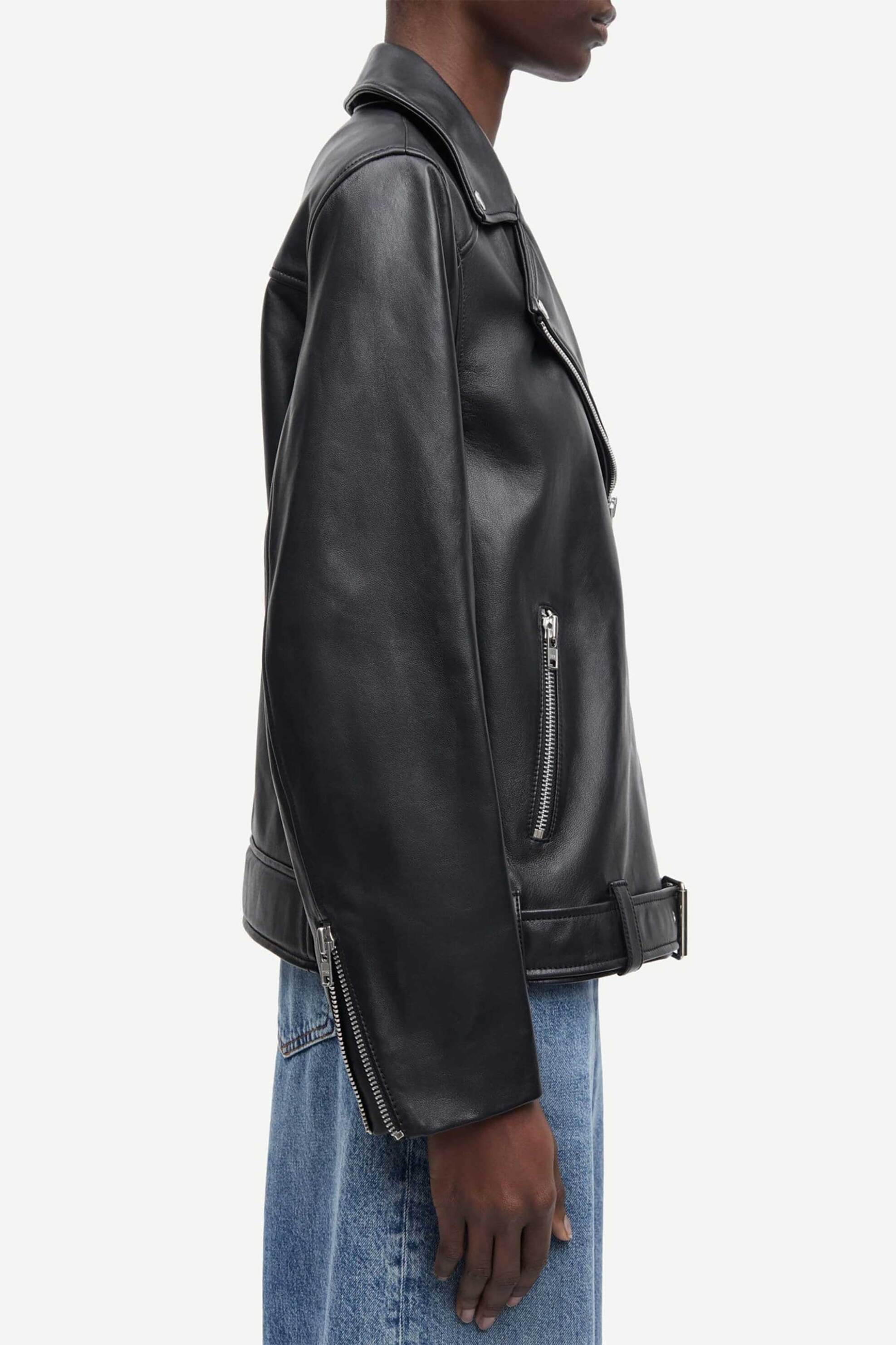 Samsøe Samsøe γυναικείο δερμάτινο jacket "Sawinona" - F10000059 Μαύρο φωτογραφία