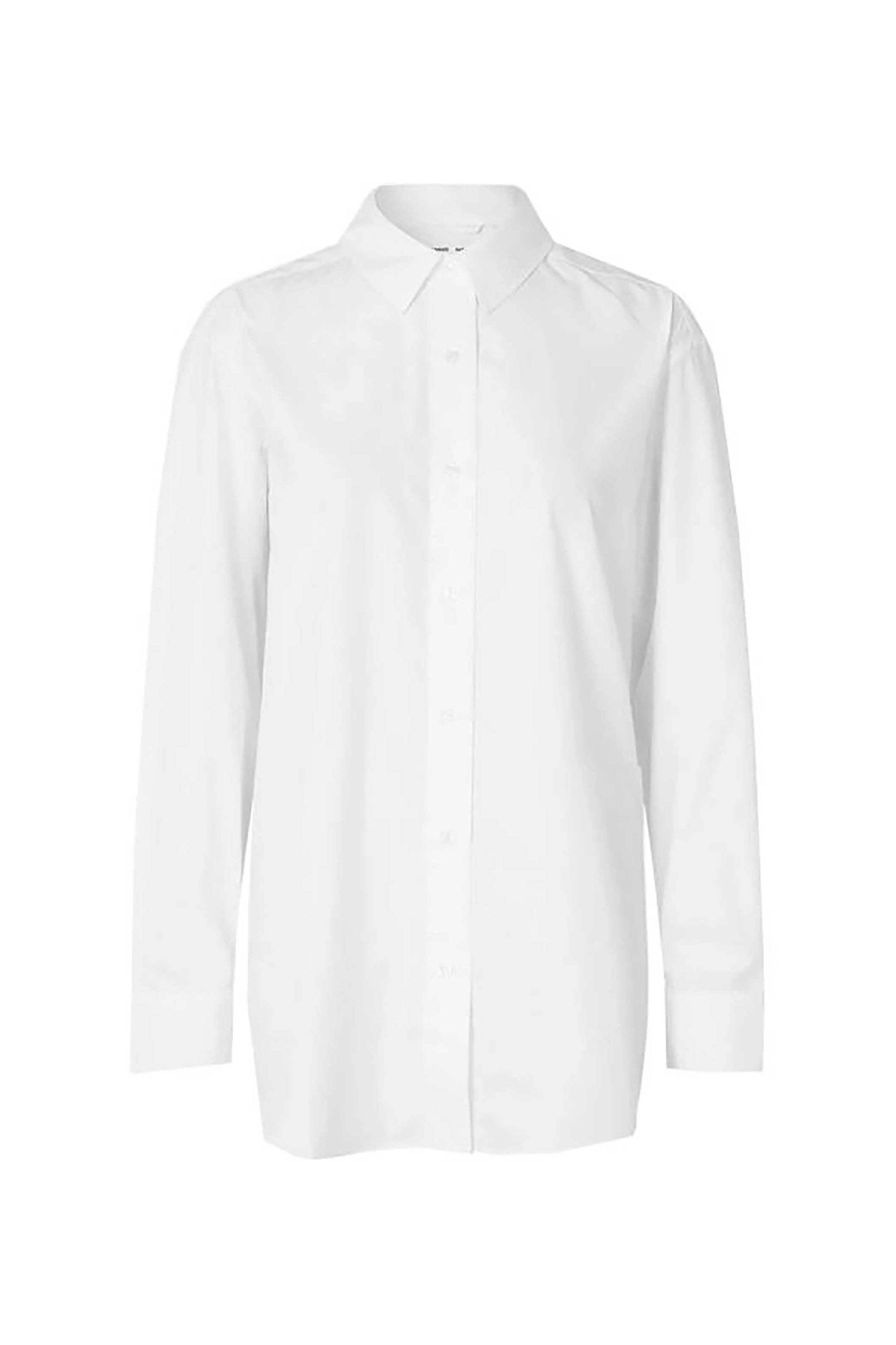 Samsøe Samsøe γυναικείο πουκάμισο μονόχρωμο "Salovar" - F24200110 Λευκό