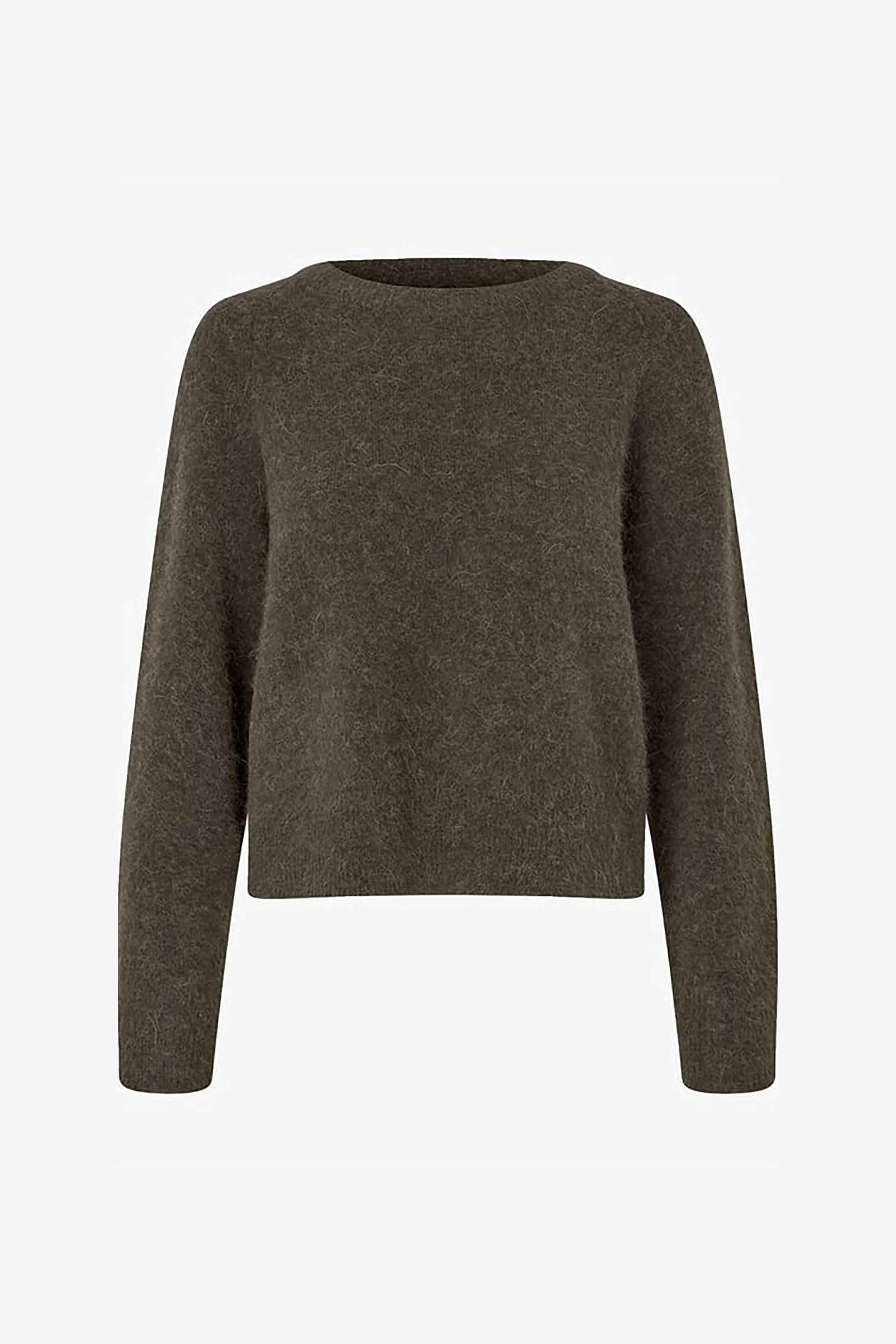 Samsøe Samsøe γυναικείο πουλόβερ Regular Fit "Nor-On" - F00022152 Πράσινο Σκούρο