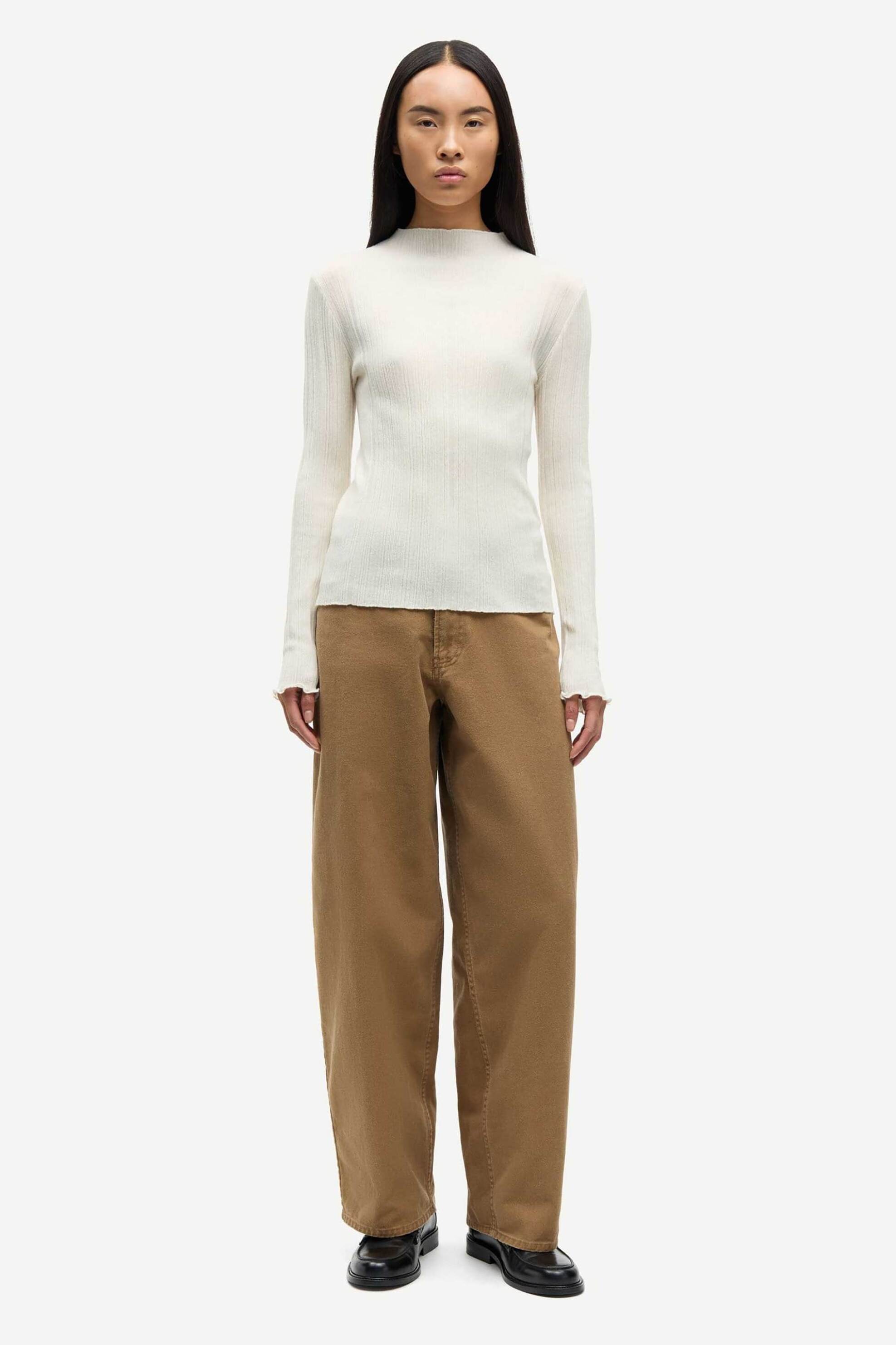 Samsøe Samsøe γυναικείο τζιν παντελόνι Loose Fit "Saharper" - F25300120 Καφέ Ανοιχτό