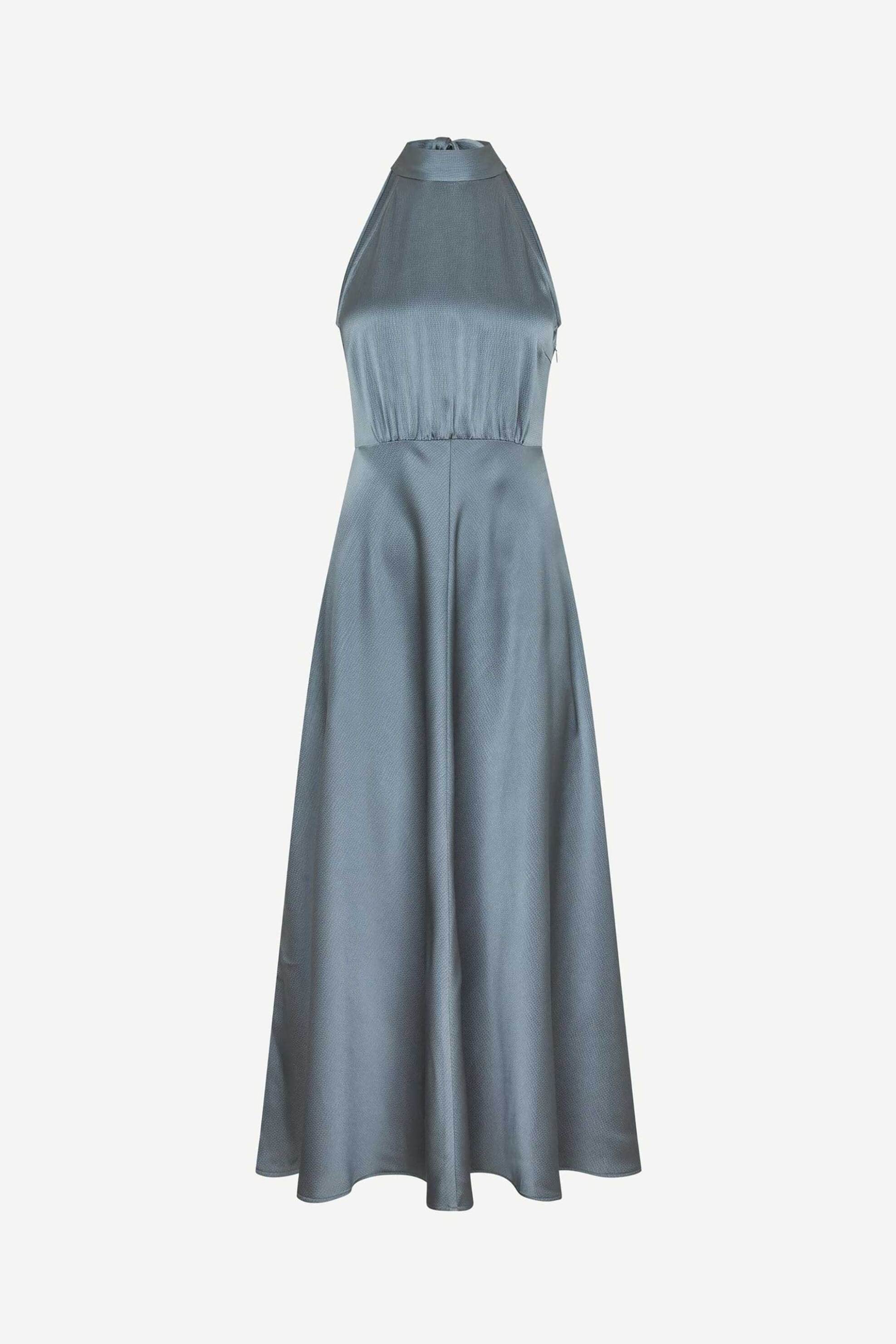 Samsøe Samsøe γυναικείο midi φόρεμα σατέν "Rheo" - F20500071184214 Μπλε φωτογραφία