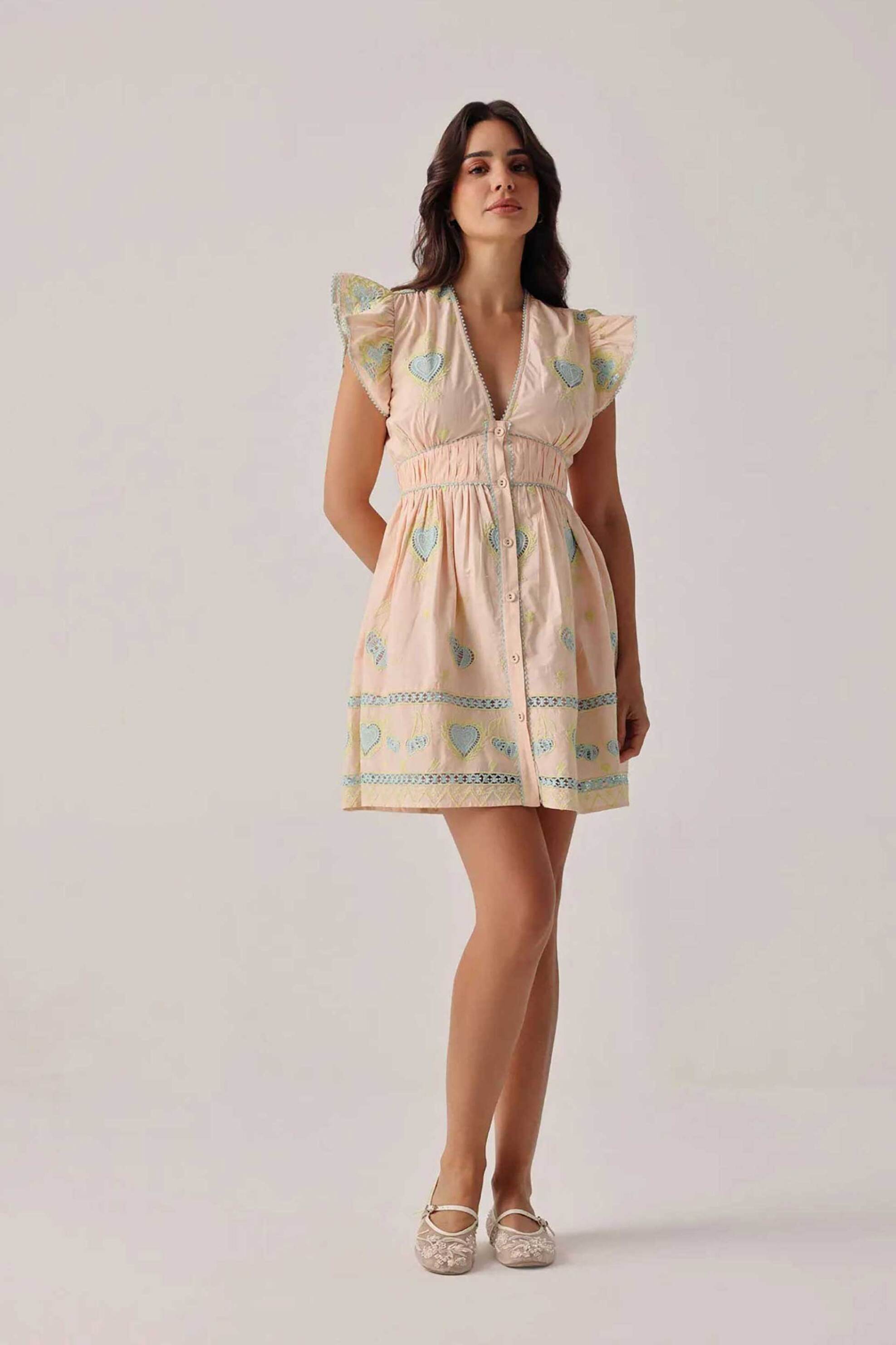 Noib γυναικείο mini φόρεμα "Estella" - Estella Mini Dress/SS26 Λευκό