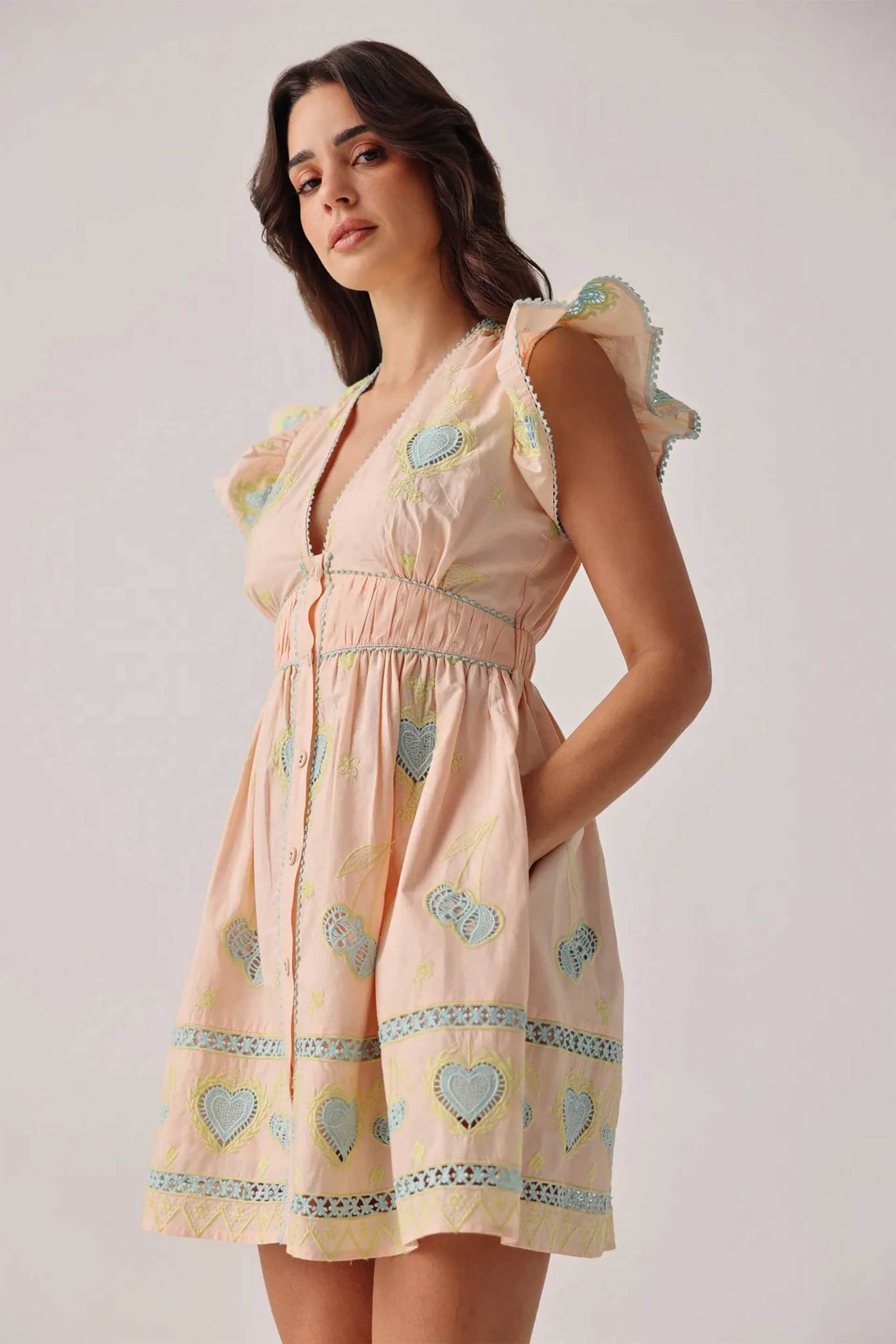 Noib γυναικείο mini φόρεμα "Estella" - Estella Mini Dress/SS26 Λευκό φωτογραφία