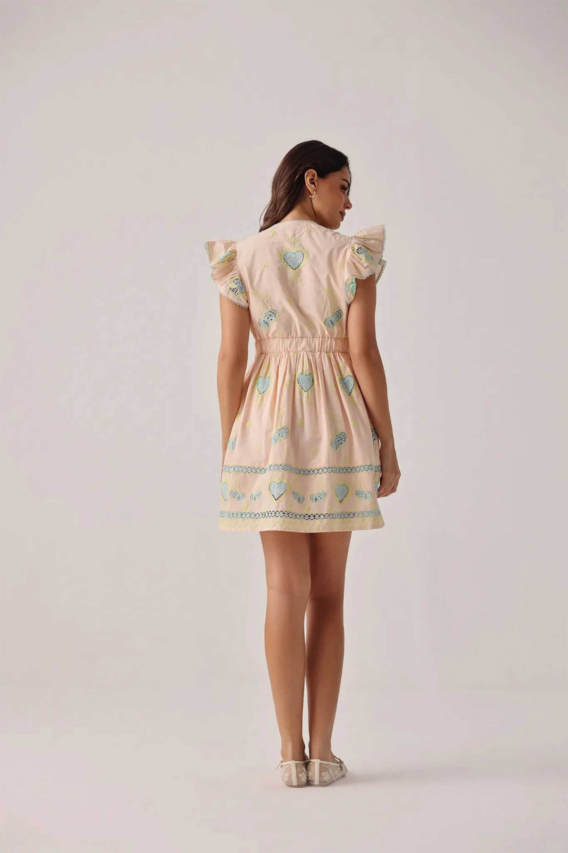 Noib Γυναικείο Mini Φόρεμα Estella - Dress Ss26 Λευκό