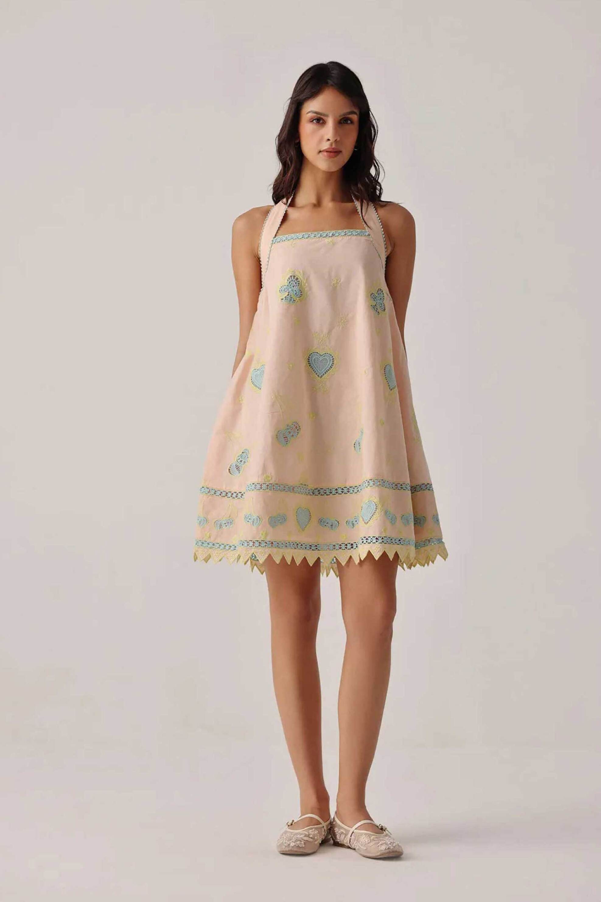 Noib γυναικείο mini φόρεμα "Hazel" - HazelMiniDressPeach/SS26 Εκρού