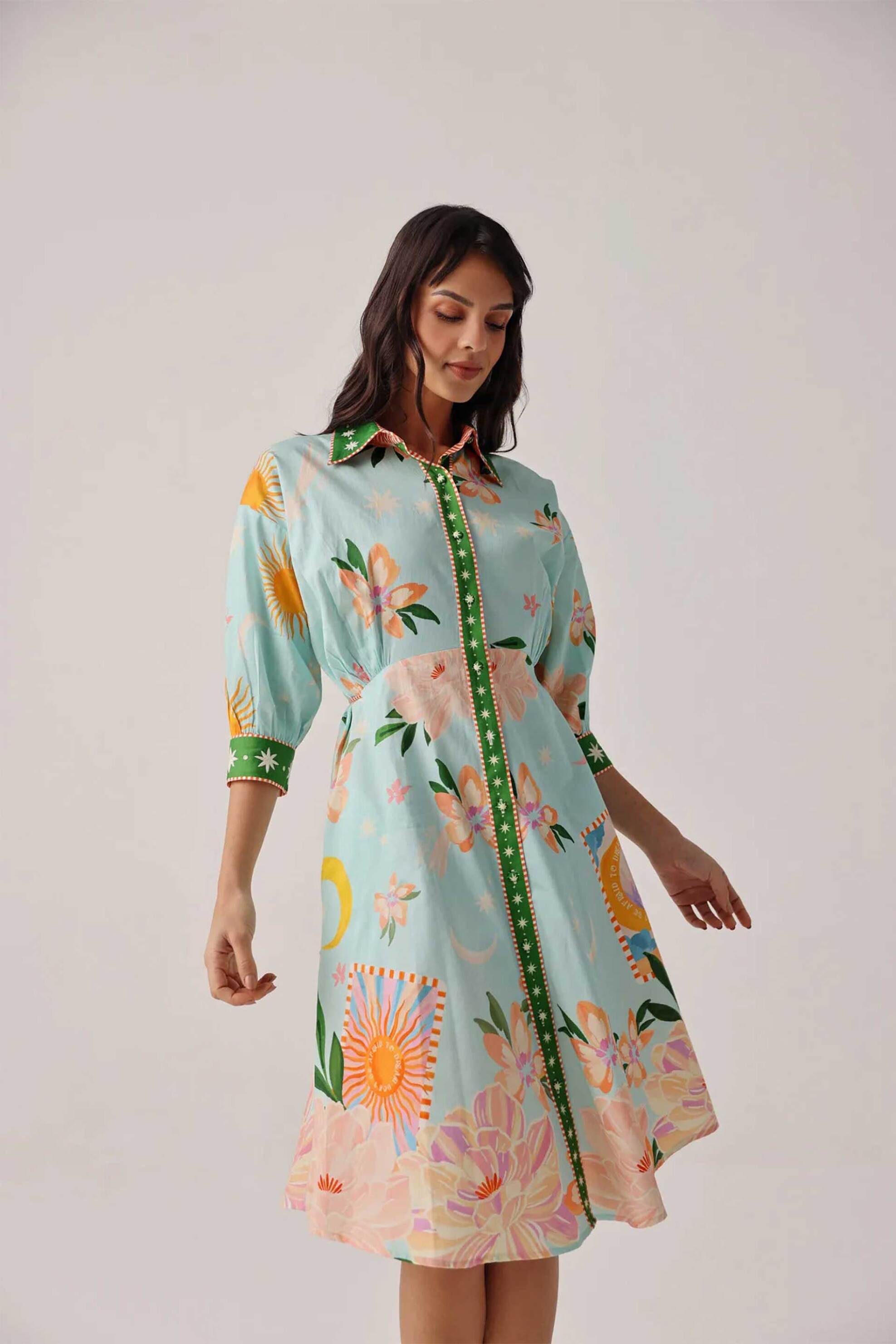 NOIB Noib γυναικείο mini φόρεμα "Lena" - Lena Midi Dress/SS26 Βεραμάν - 2