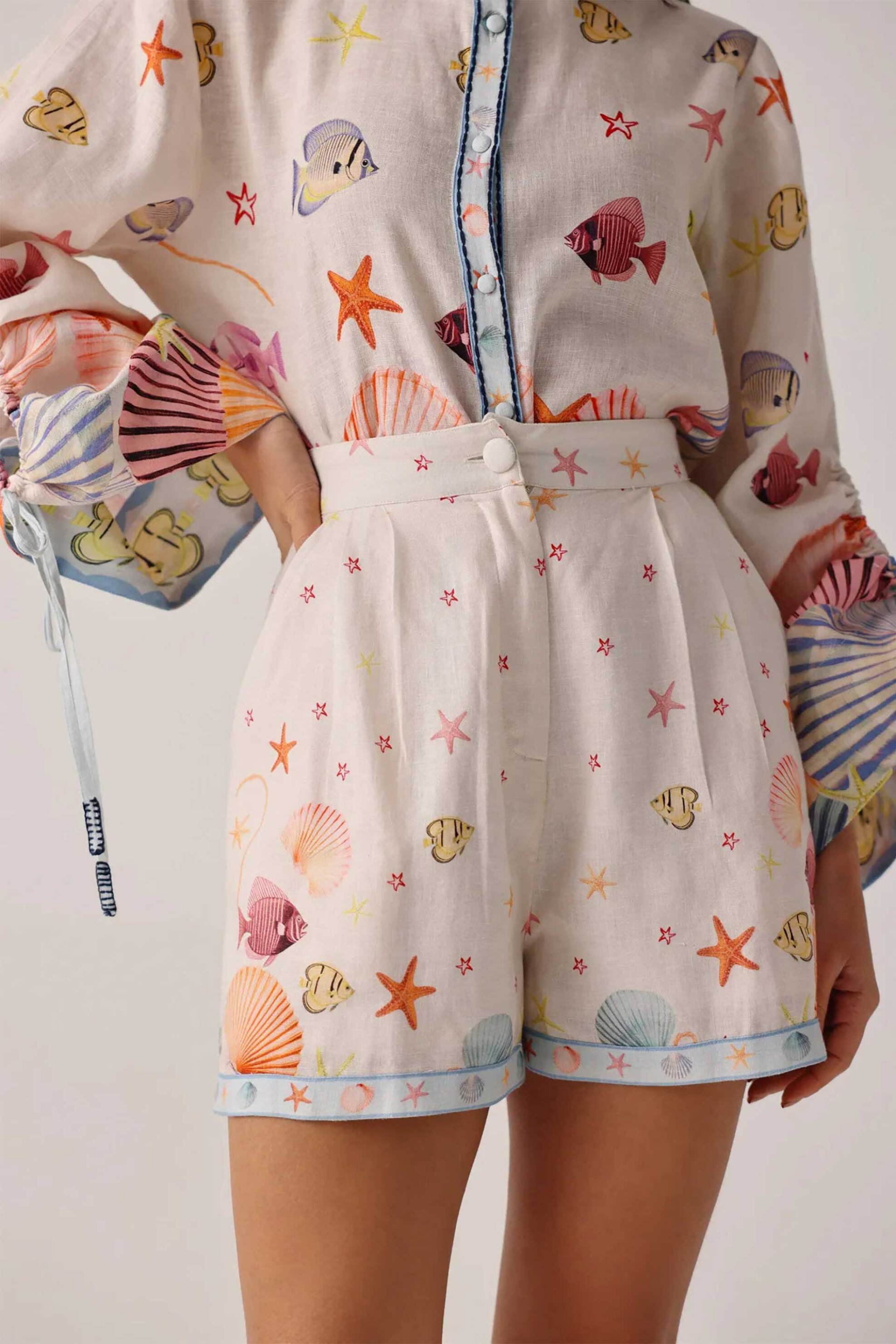 NOIB Noib γυναικείο σορτς "Mia Seaborn" - Mia Shorts/SS26 Πολύχρωμο - 2