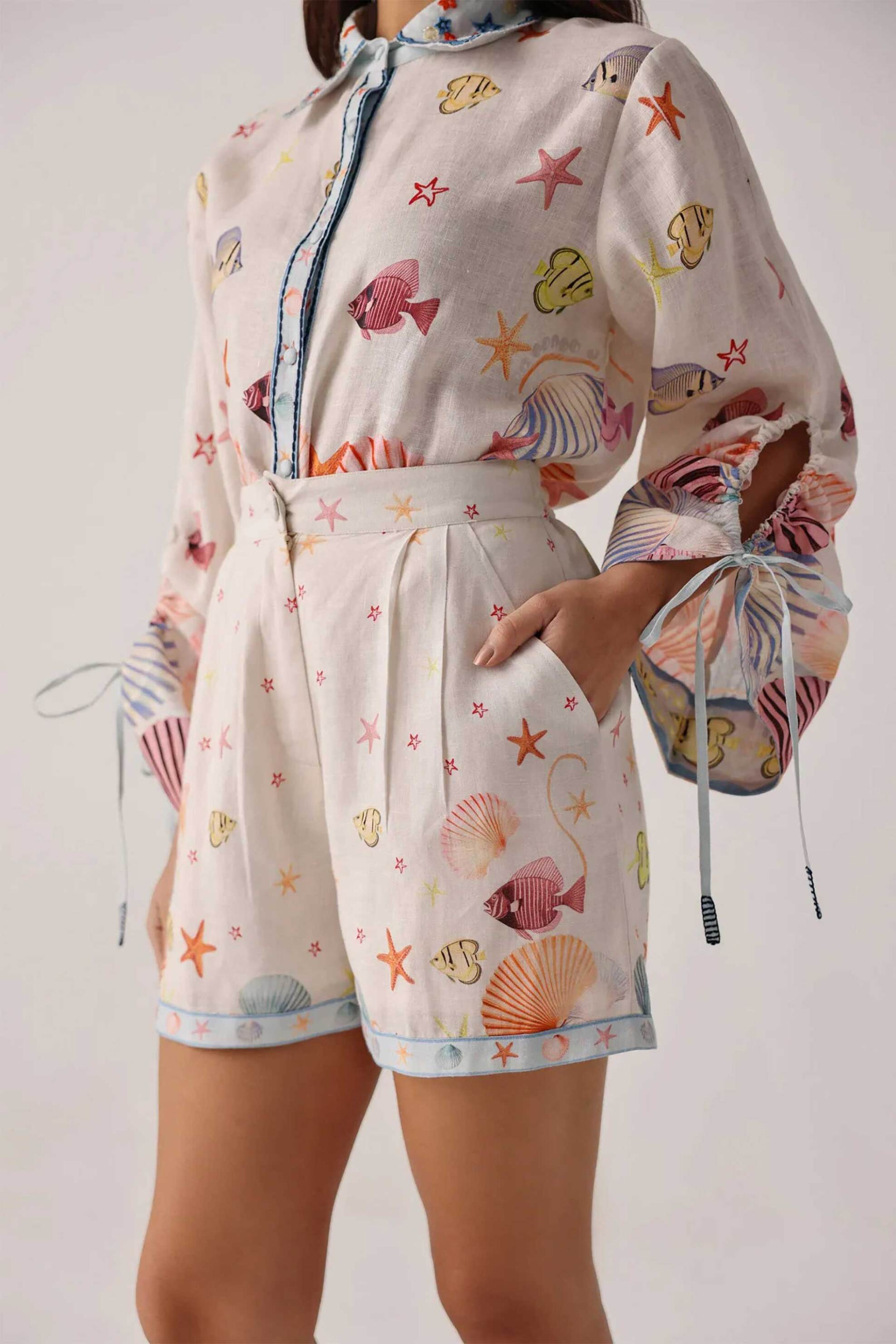 NOIB Noib γυναικείο σορτς "Mia Seaborn" - Mia Shorts/SS26 Πολύχρωμο - 3