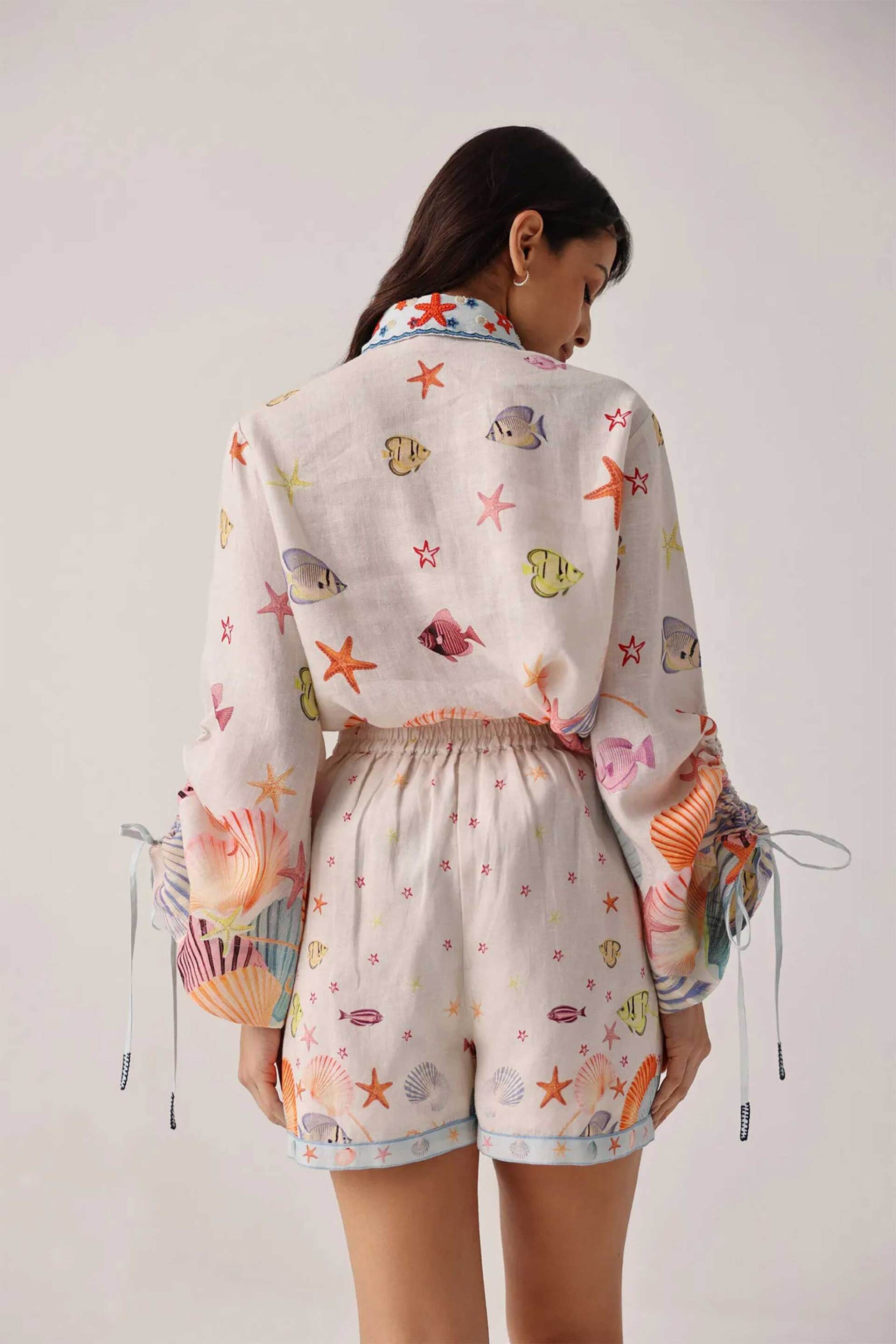 Noib Γυναικείο Σορτς Mia Seaborn - Shorts Ss26 Πολύχρωμο