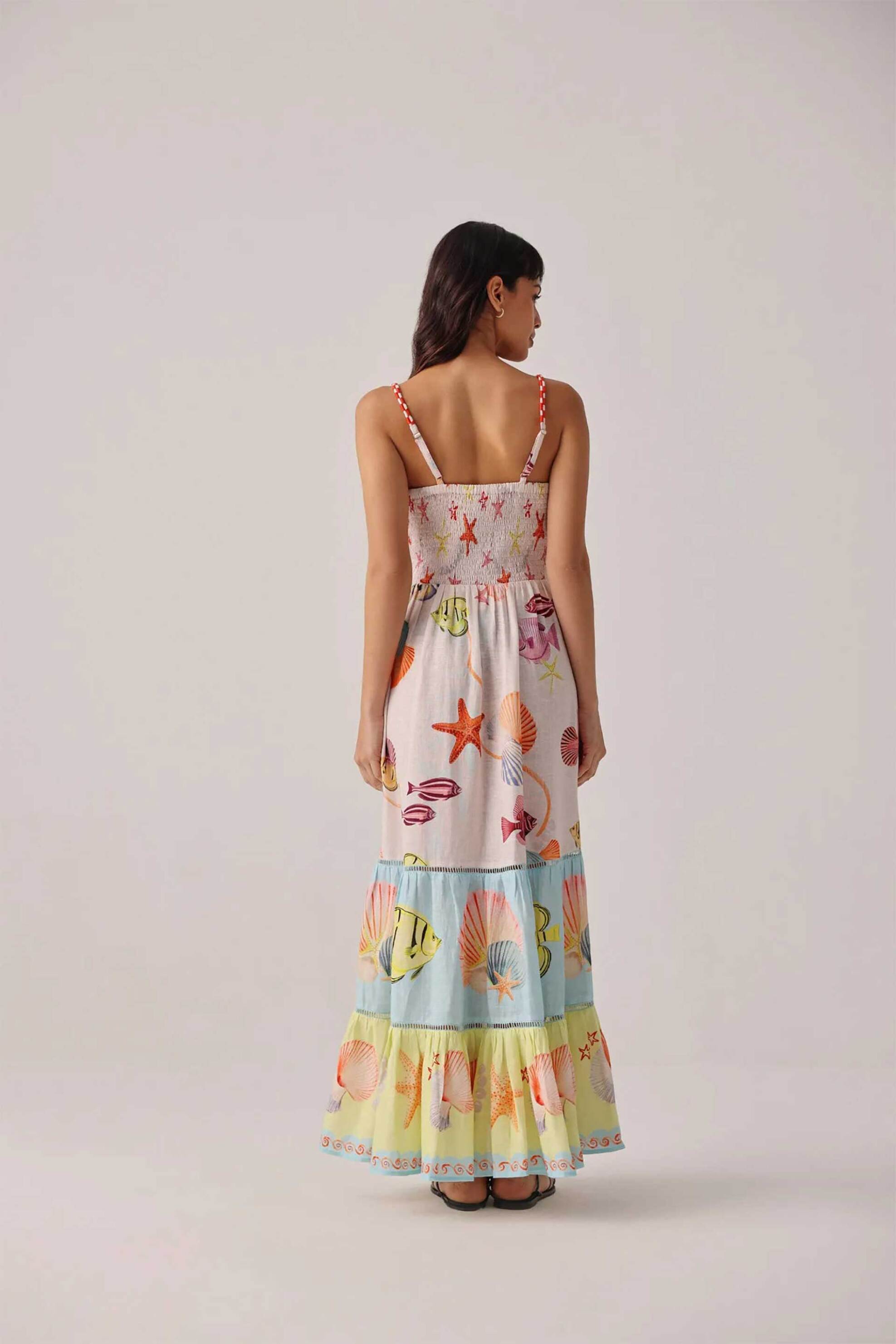 Noib Γυναικείο Maxi Φόρεμα Ruby Seaborn - Dress Ss26 Πολύχρωμο