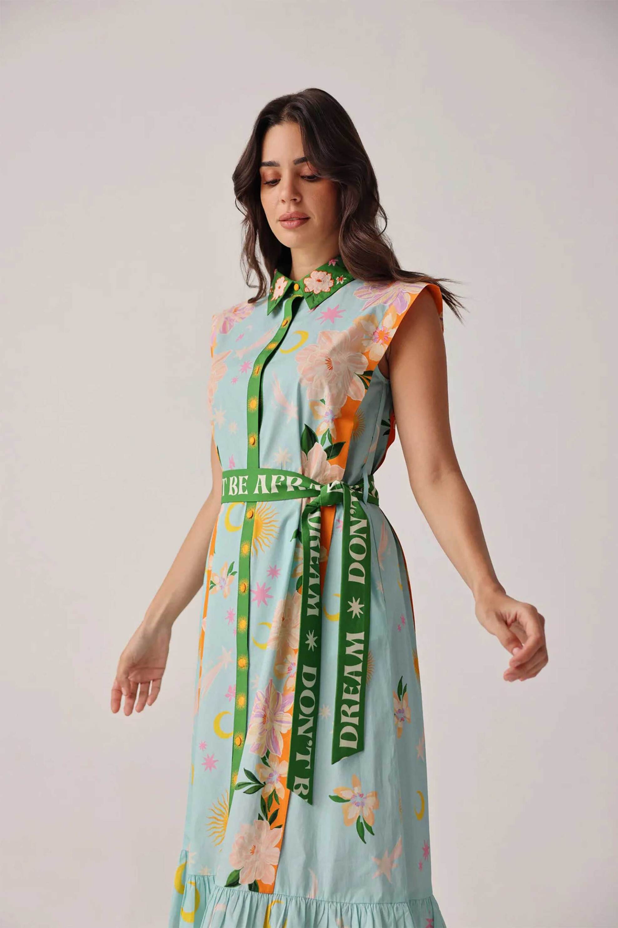 NOIB Noib γυναικείο maxi φόρεμα "Vega" - Vega Maxi Dress/SS26 Βεραμάν - 2
