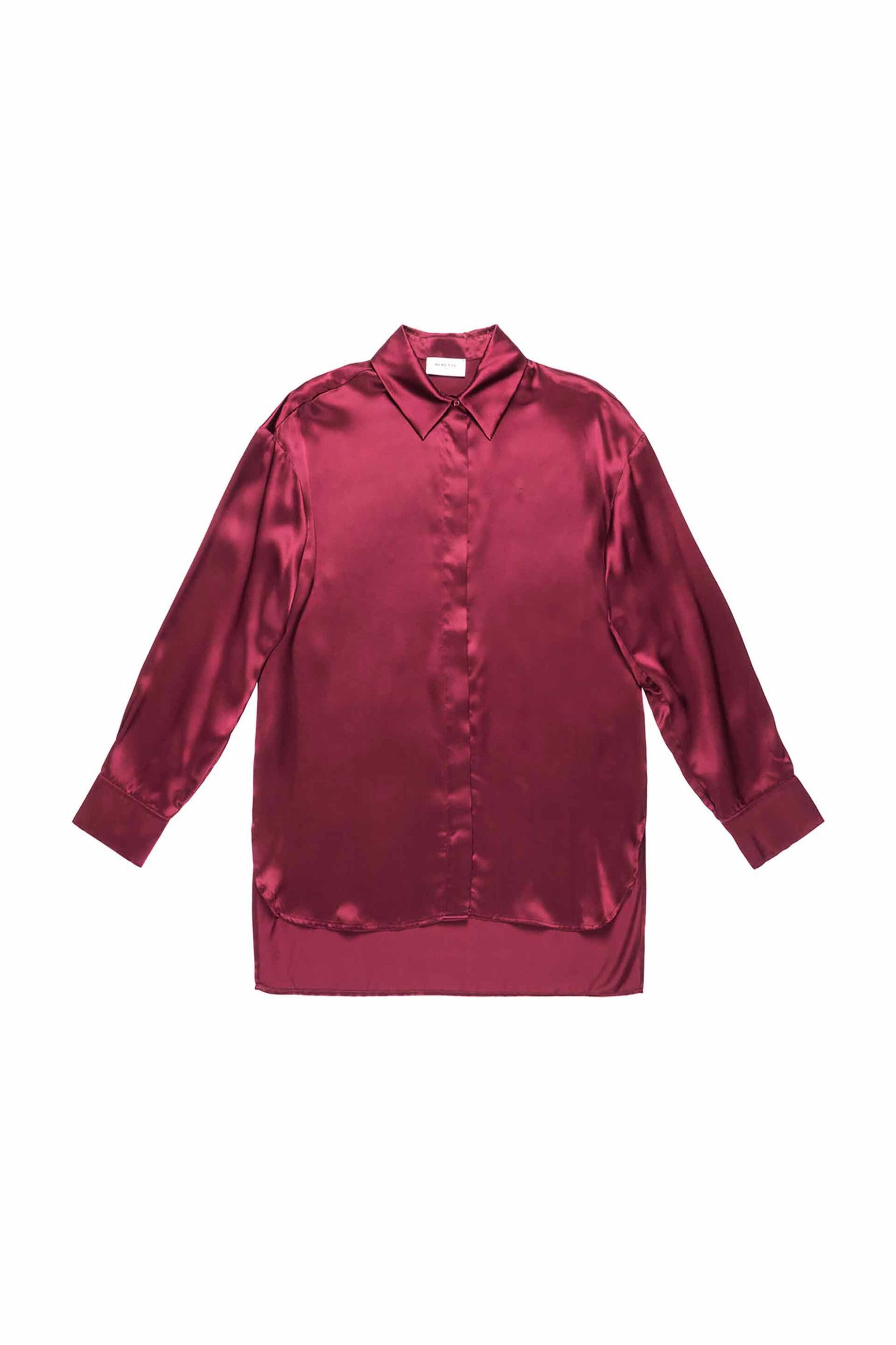 Nenette γυναικείο μεταξένιο πουκάμισο "Falcon" - 40BB-FALCO-0503 Μπορντό φωτογραφία