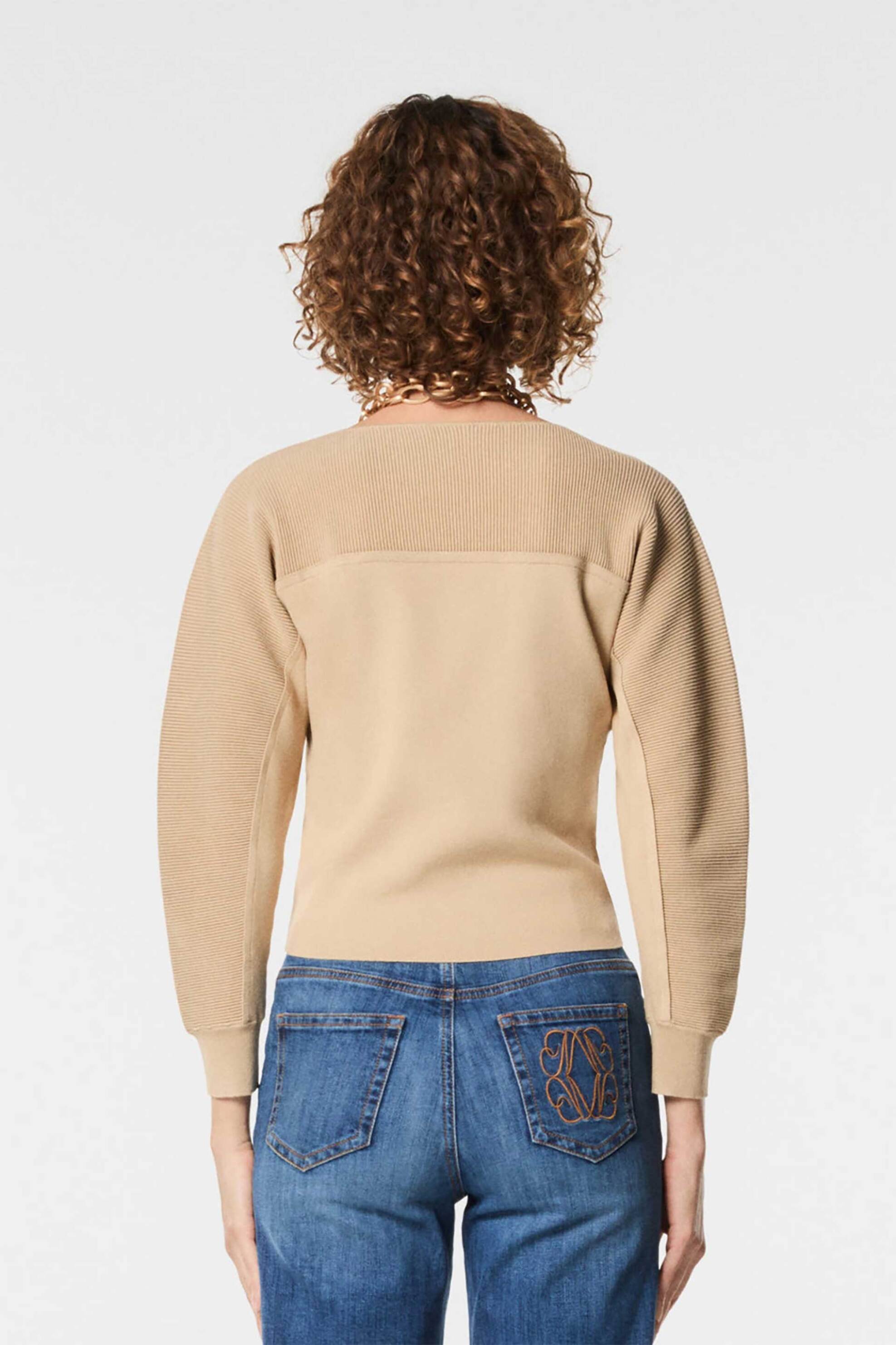 Nenette γυναικείο πουλόβερ Regular Fit - 40BB-MOSSA-0645 Καμηλό φωτογραφία