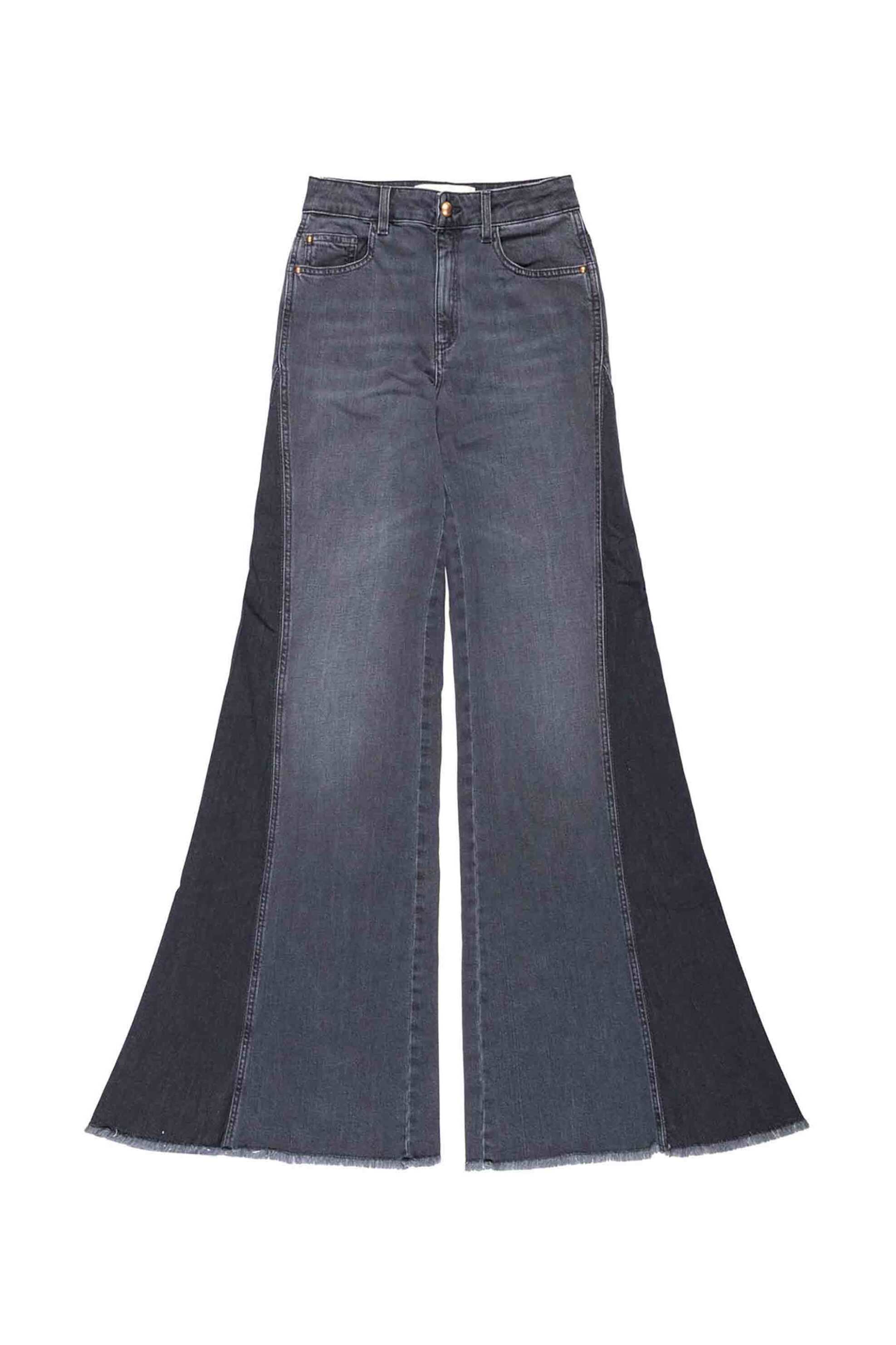 Nenette γυναικείο τζιν παντελόνι πεντάτσεπο Wide Leg "Sissib" - 40BB-SISSIB-0711 Ανθρακί φωτογραφία