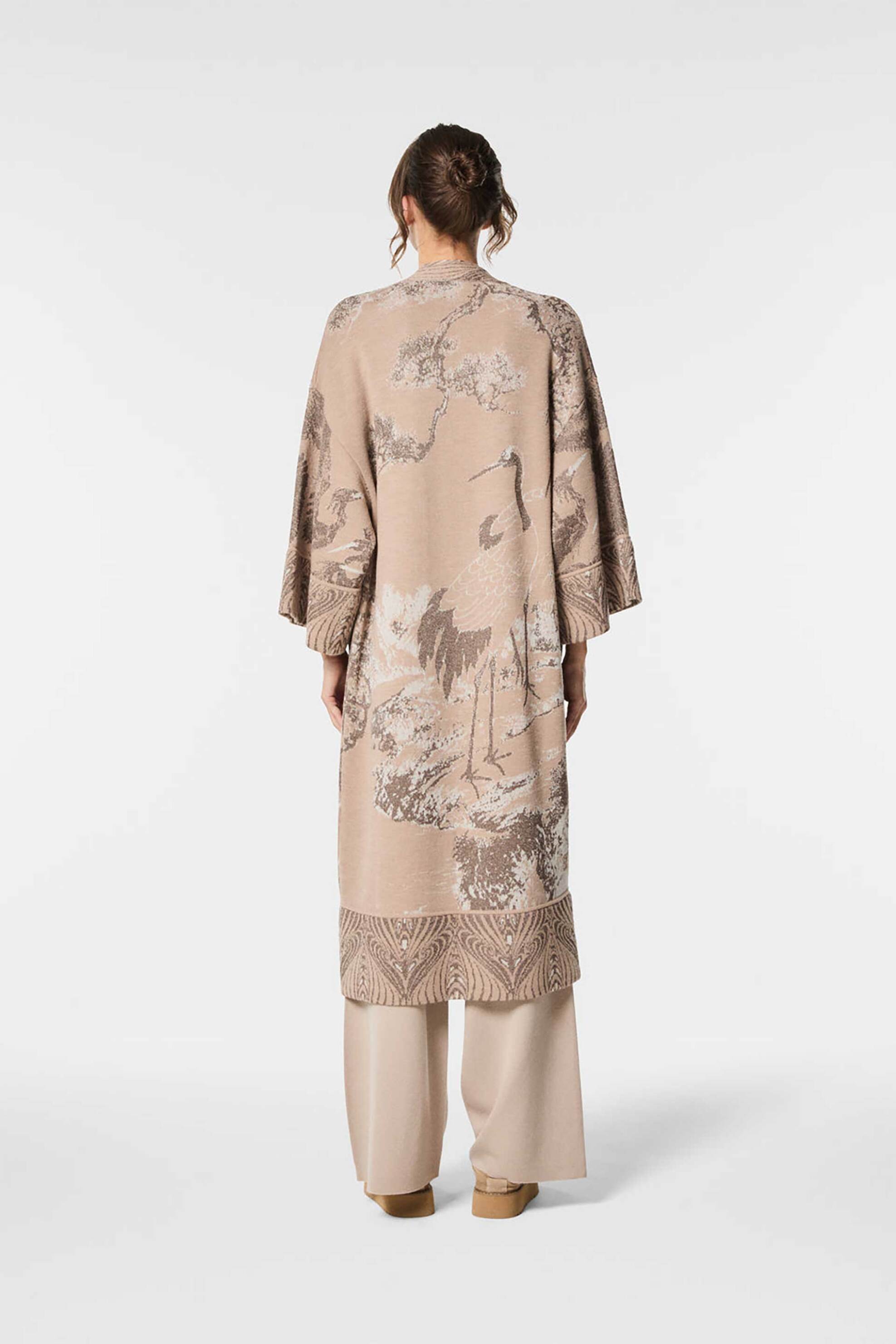 Nenette γυναικείο κιμονό με floral print - 40BB-CAPRI-0626 Nude φωτογραφία