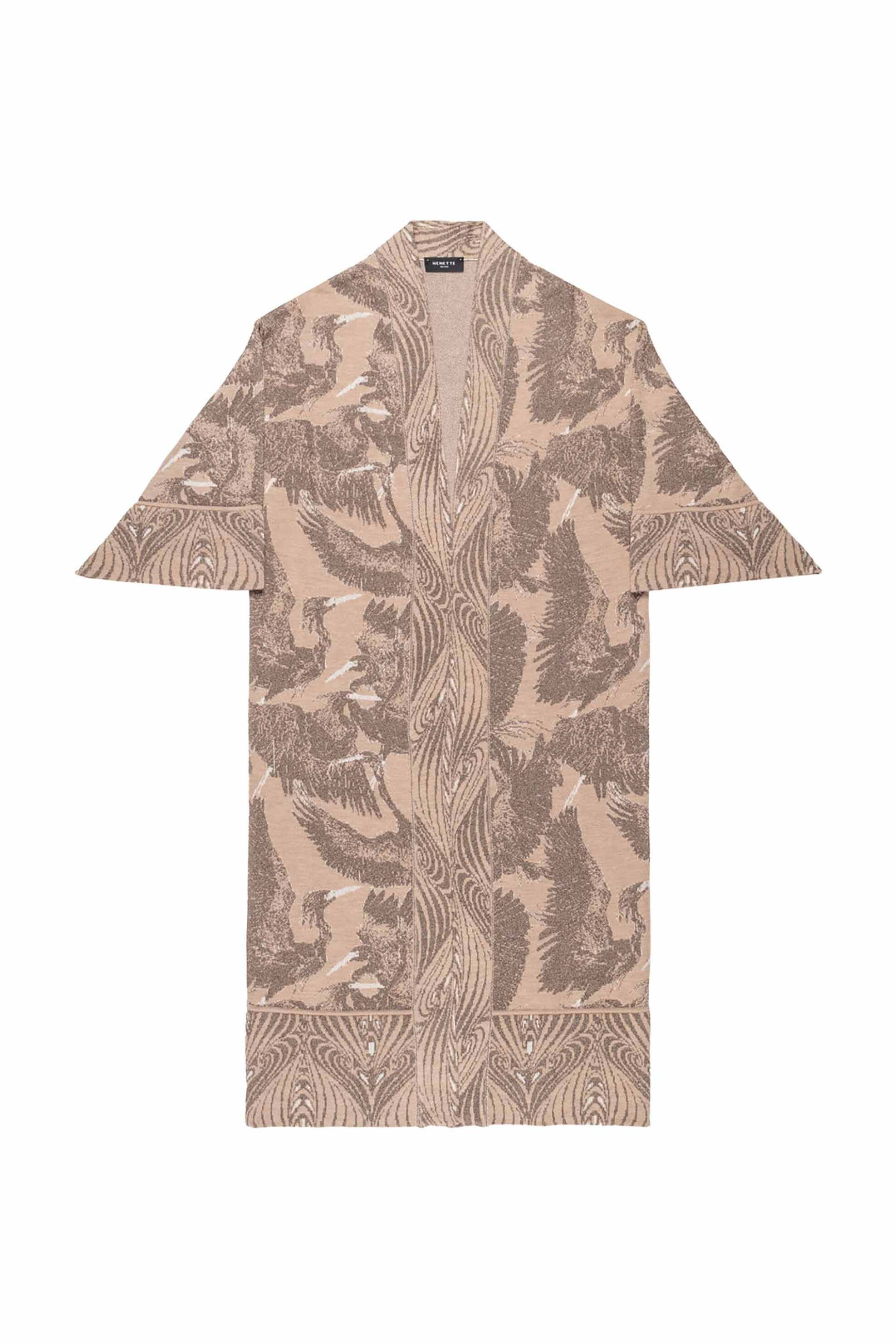 Nenette γυναικείο κιμονό με floral print - 40BB-CAPRI-0626 Nude φωτογραφία