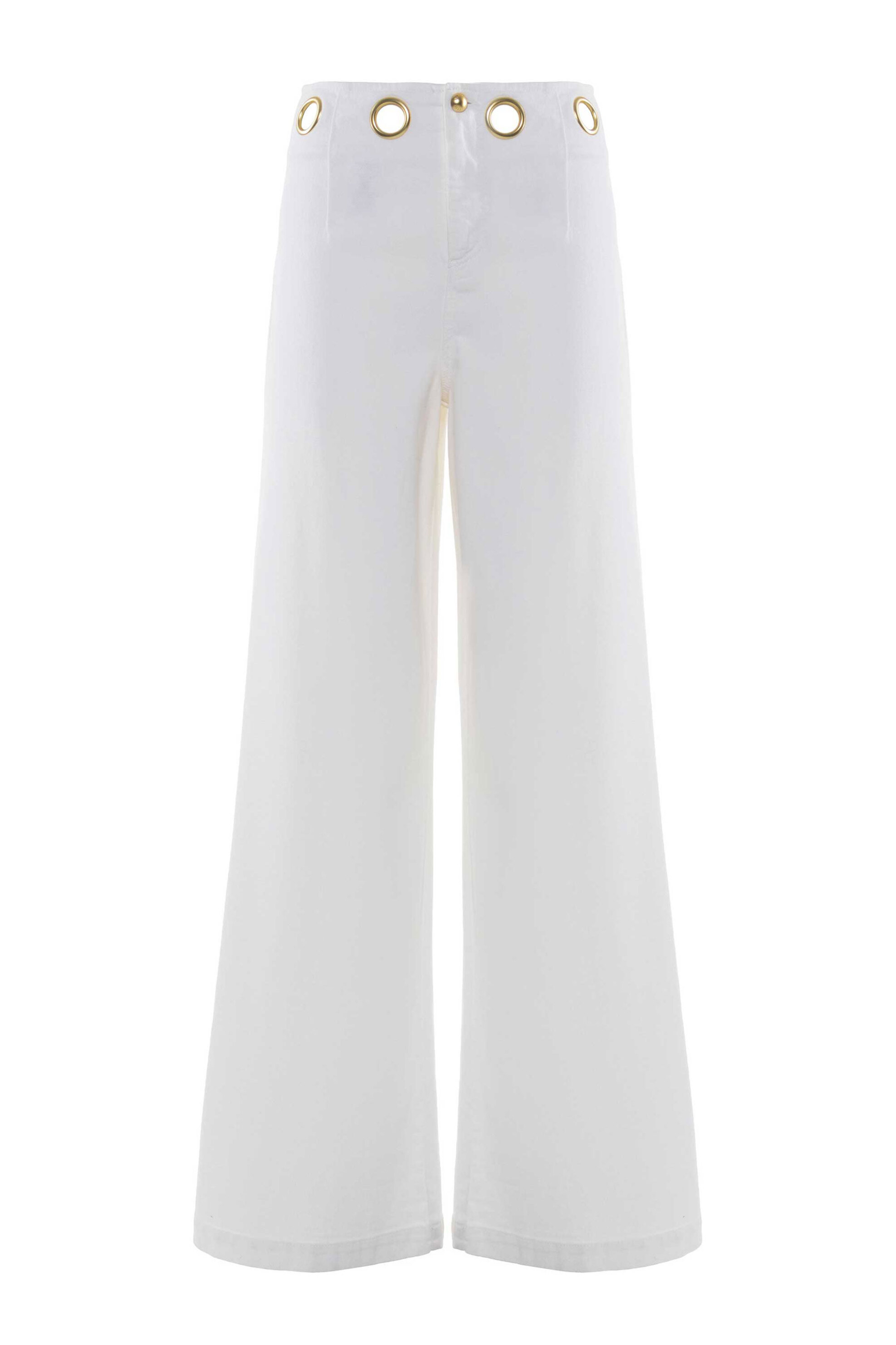 Nenette Γυναικείο Παντελόνι Wide Leg Staffer - 41Bb-Staffer-0004 Εκρού