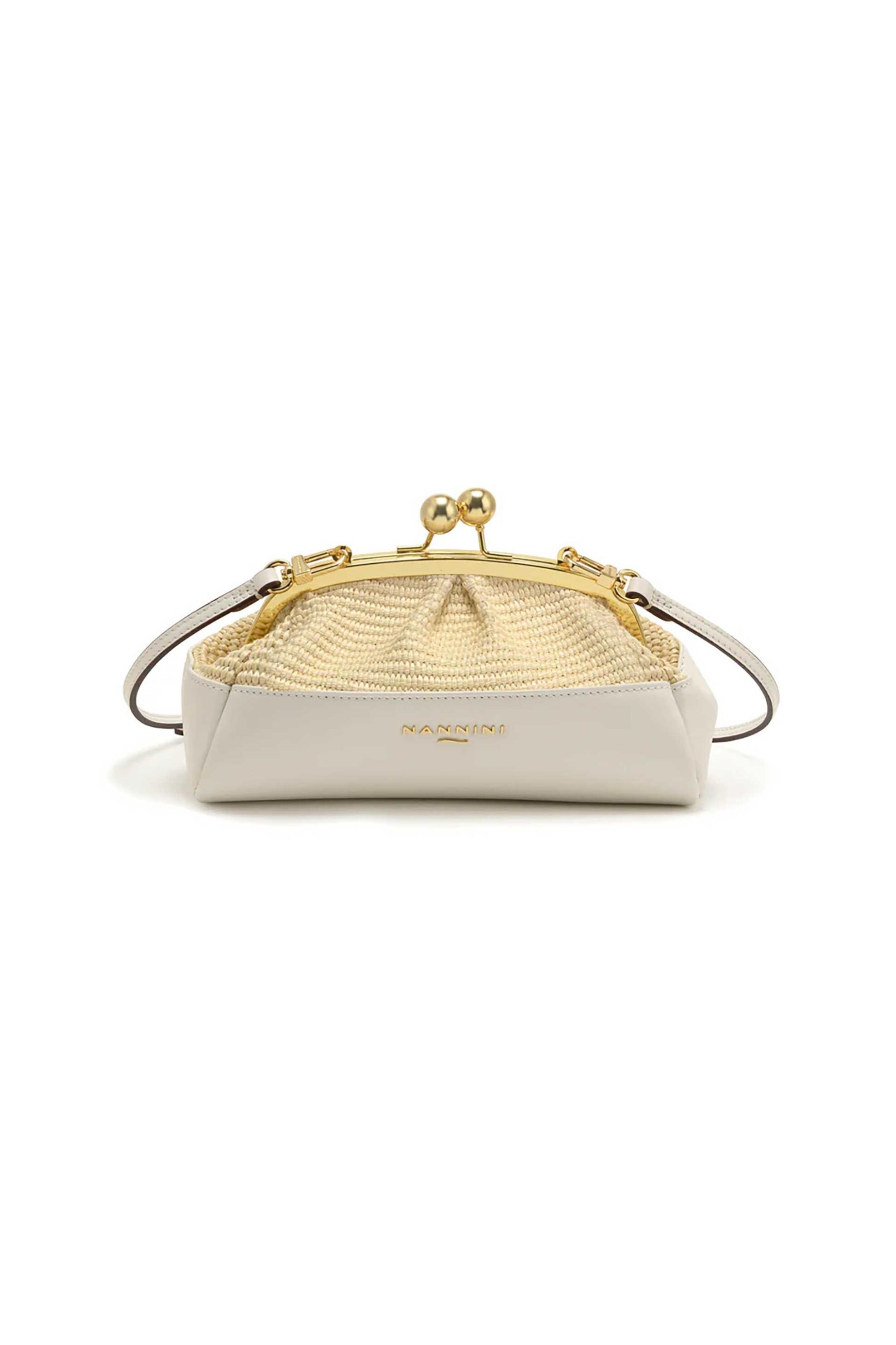 NANNINI Nannini γυναικείο mini bag "Junia-G" - 19440-1 Υπόλευκο