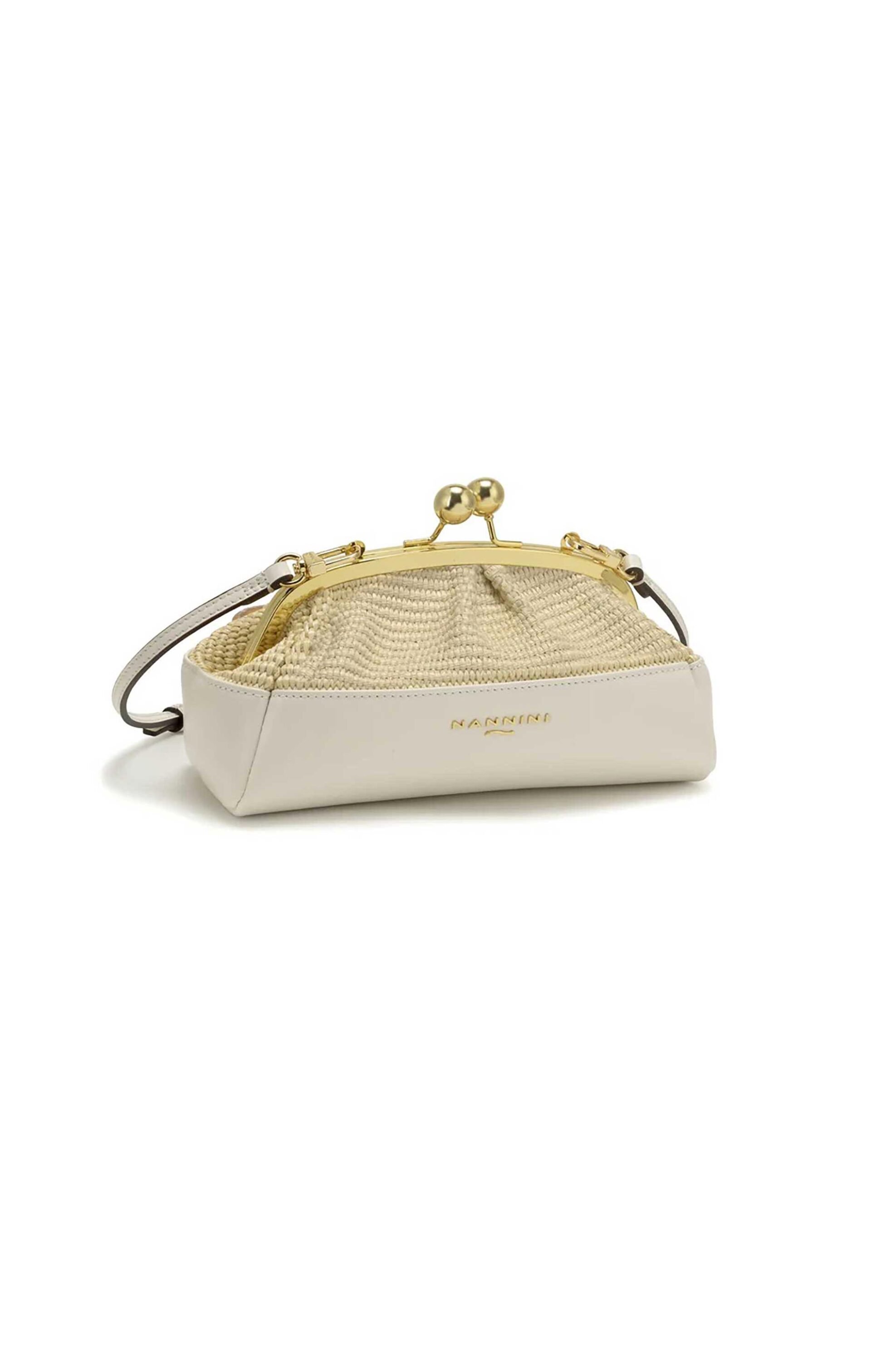 Nannini γυναικείο mini bag "Junia-G" - 19440-1 Υπόλευκο φωτογραφία