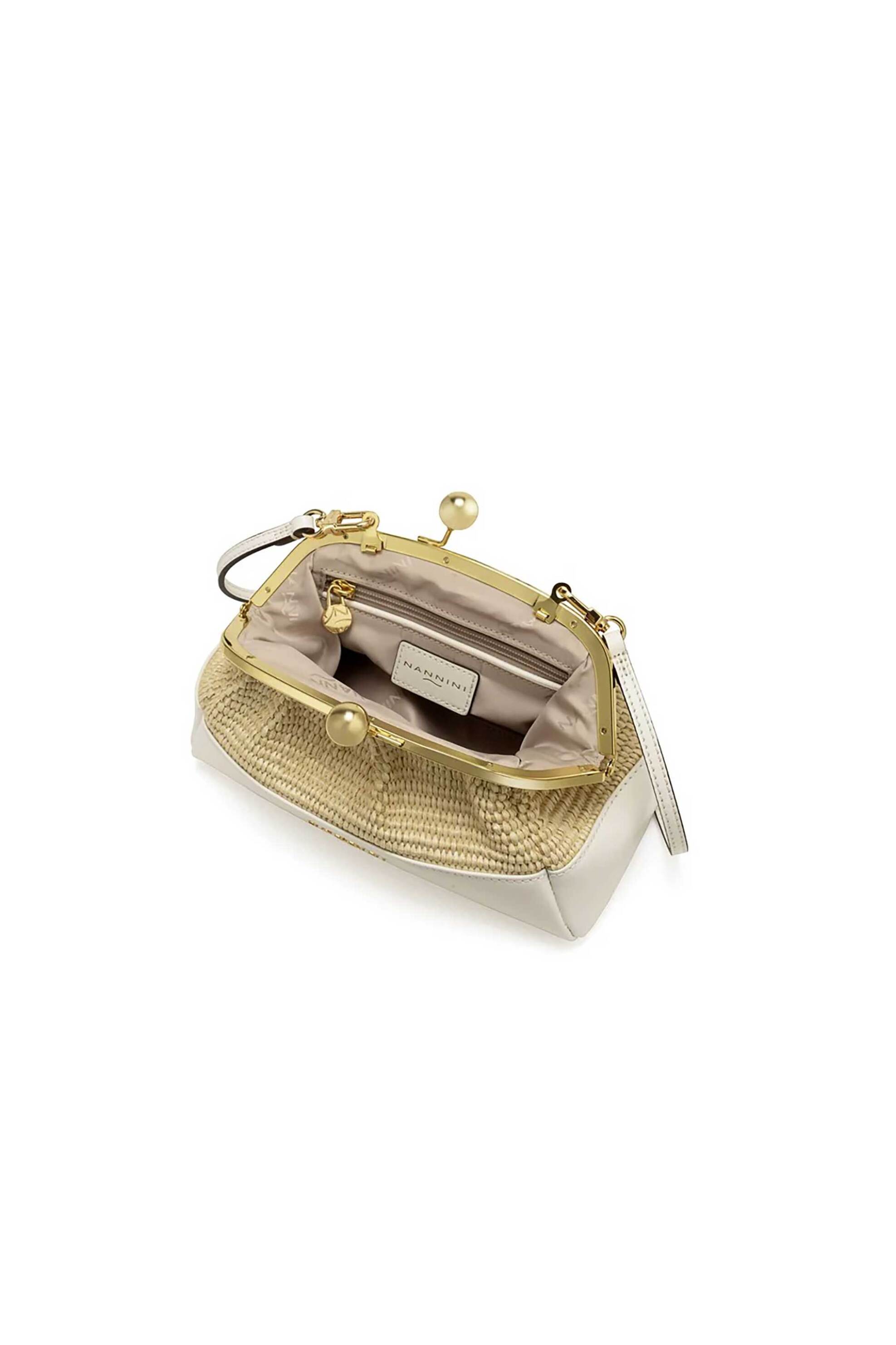 Nannini γυναικείο mini bag "Junia-G" - 19440-1 Υπόλευκο φωτογραφία