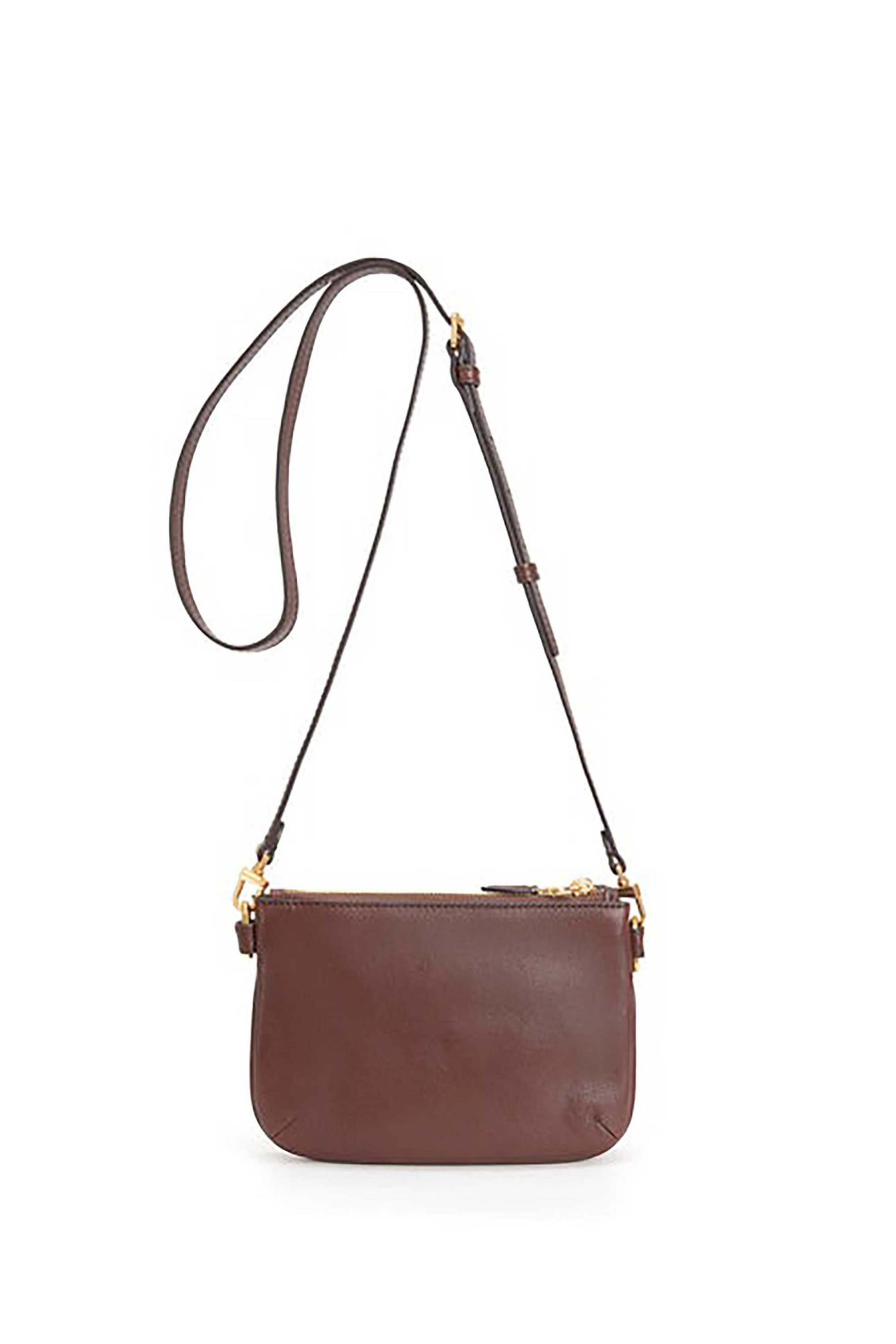 NANNINI Nannini γυναικεία δερμάτινη τσάντα crossbody "Celebrity Media" - 20487 Ταμπά - 3