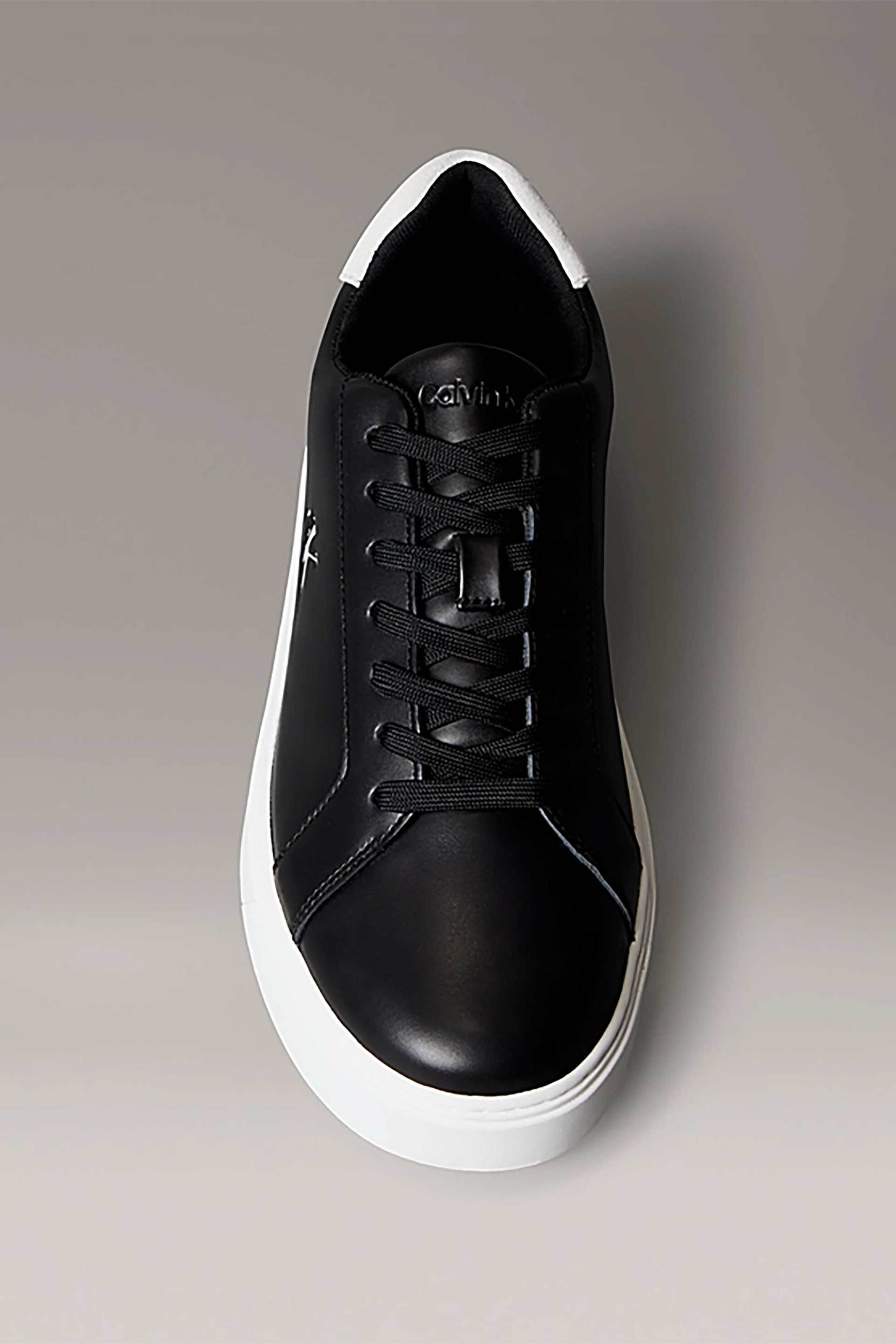Calvin Klein Jeans Ανδρικά Sneakers με Λογότυπο Classic Cupsole Lth - Ym0Ym01435 Ασπρόμαυρο