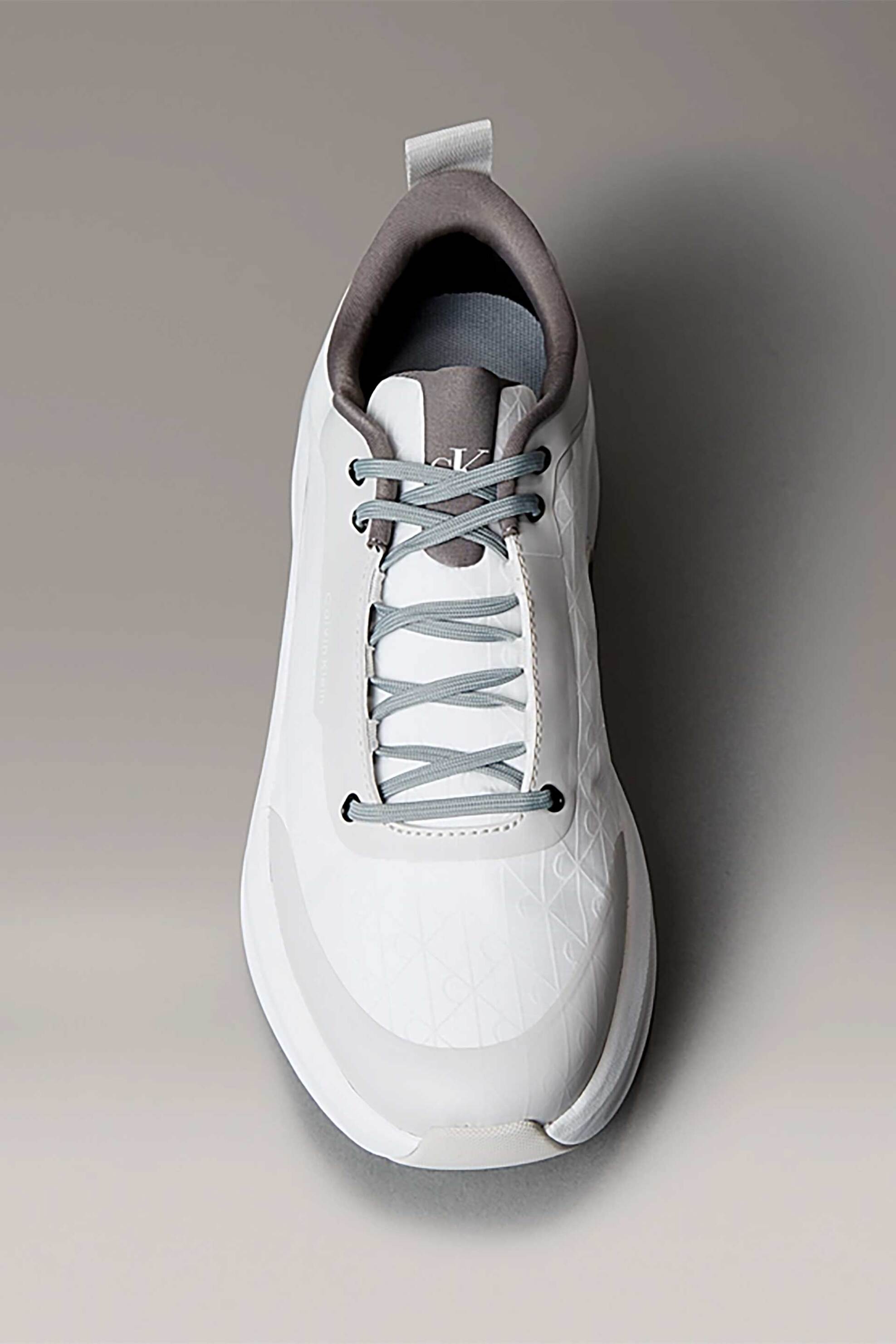 Calvin Klein Jeans Ανδρικά Sneakers με Ανάγλυφο Λογότυπο Chunky Runner - Ym0Ym01456 Λευκό