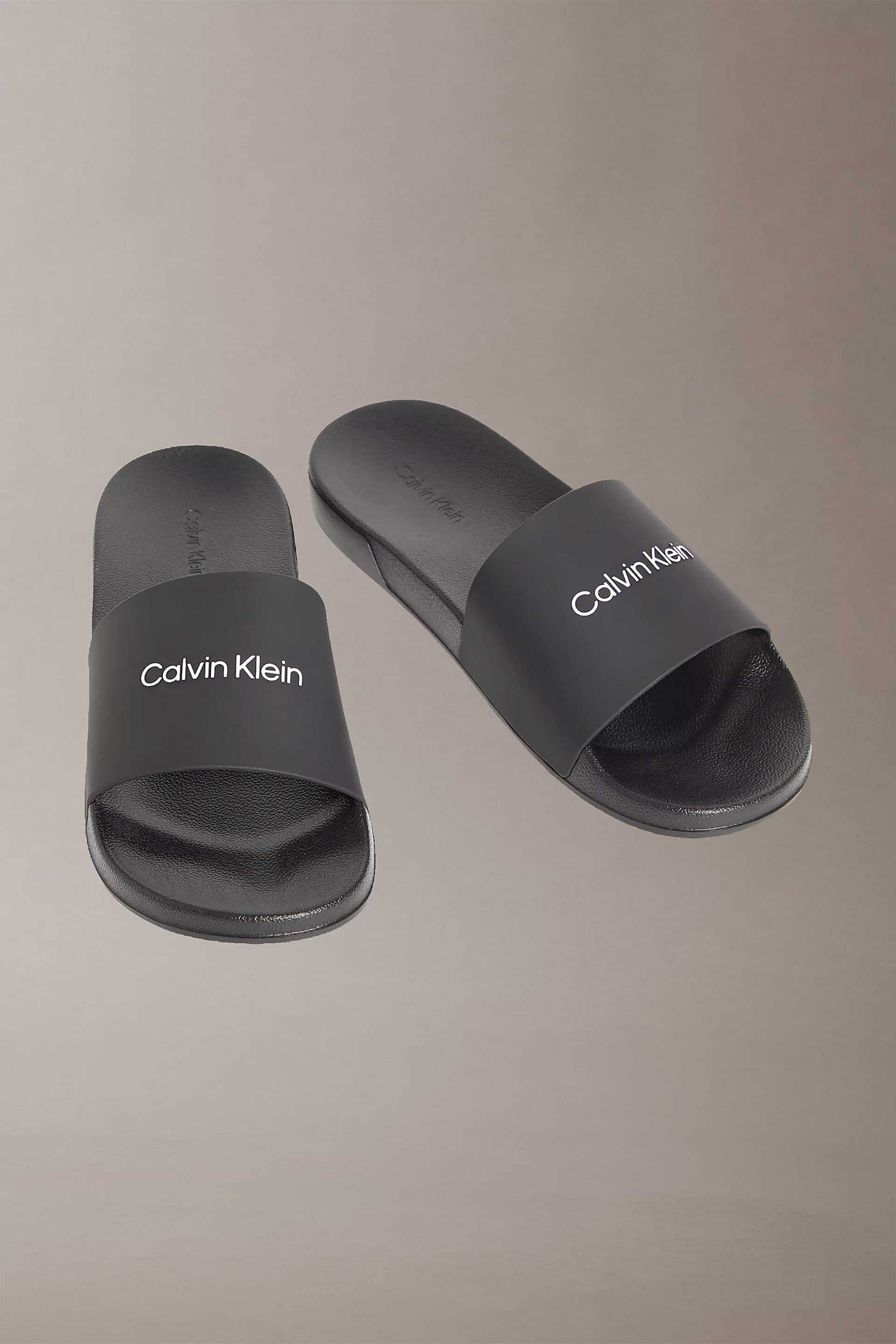 Calvin Klein Jeans ανδρικές σαγιονάρες με λογότυπο - HM0HM02107 Μαύρο