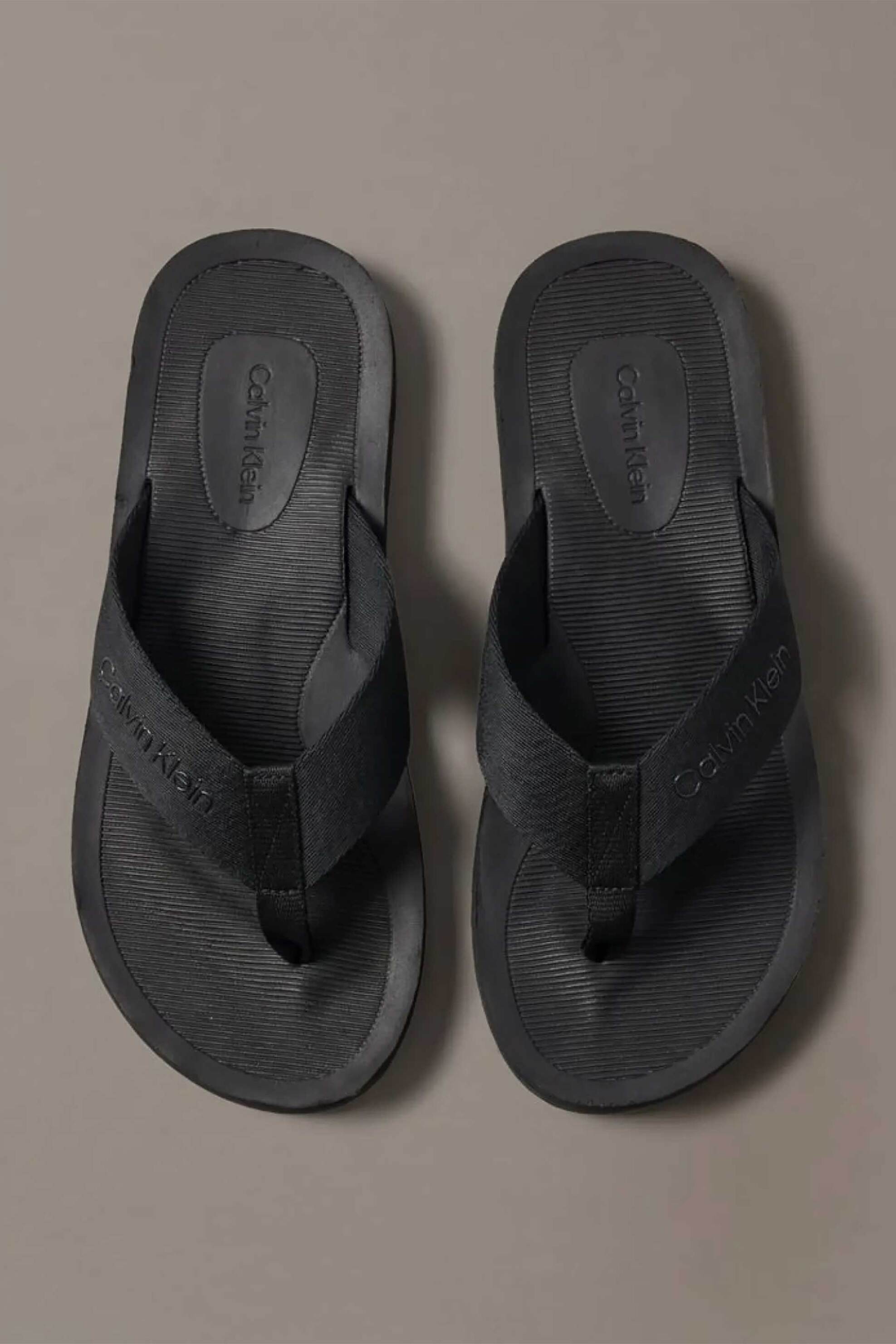 Calvin Klein Jeans Ανδρικές Σαγιονάρες με Λογότυπο - Hm0Hm02106 Μαύρο