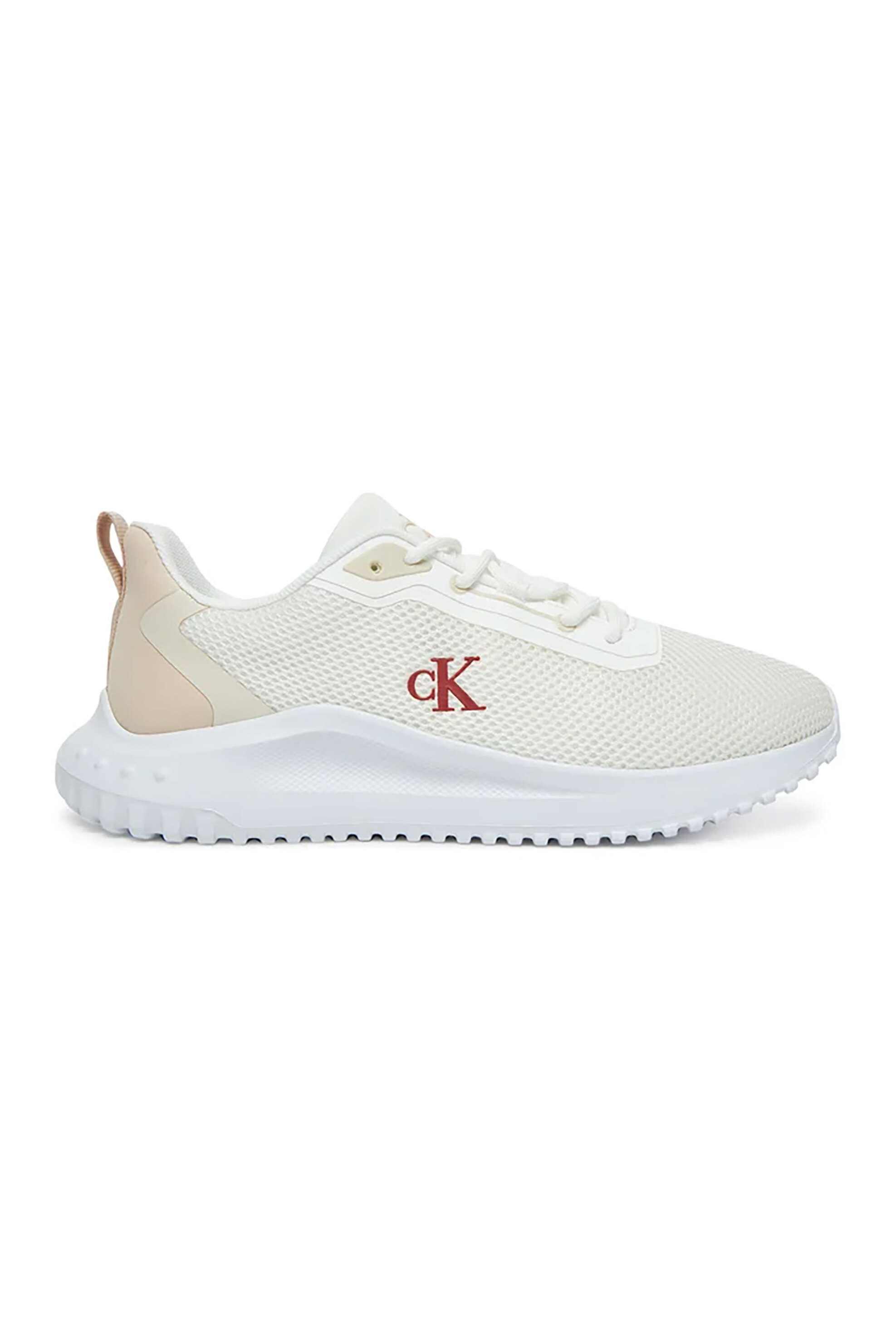 Calvin Klein Jeans γυναικεία sneakers με δίχτυ - YW0YW01851 Λευκό