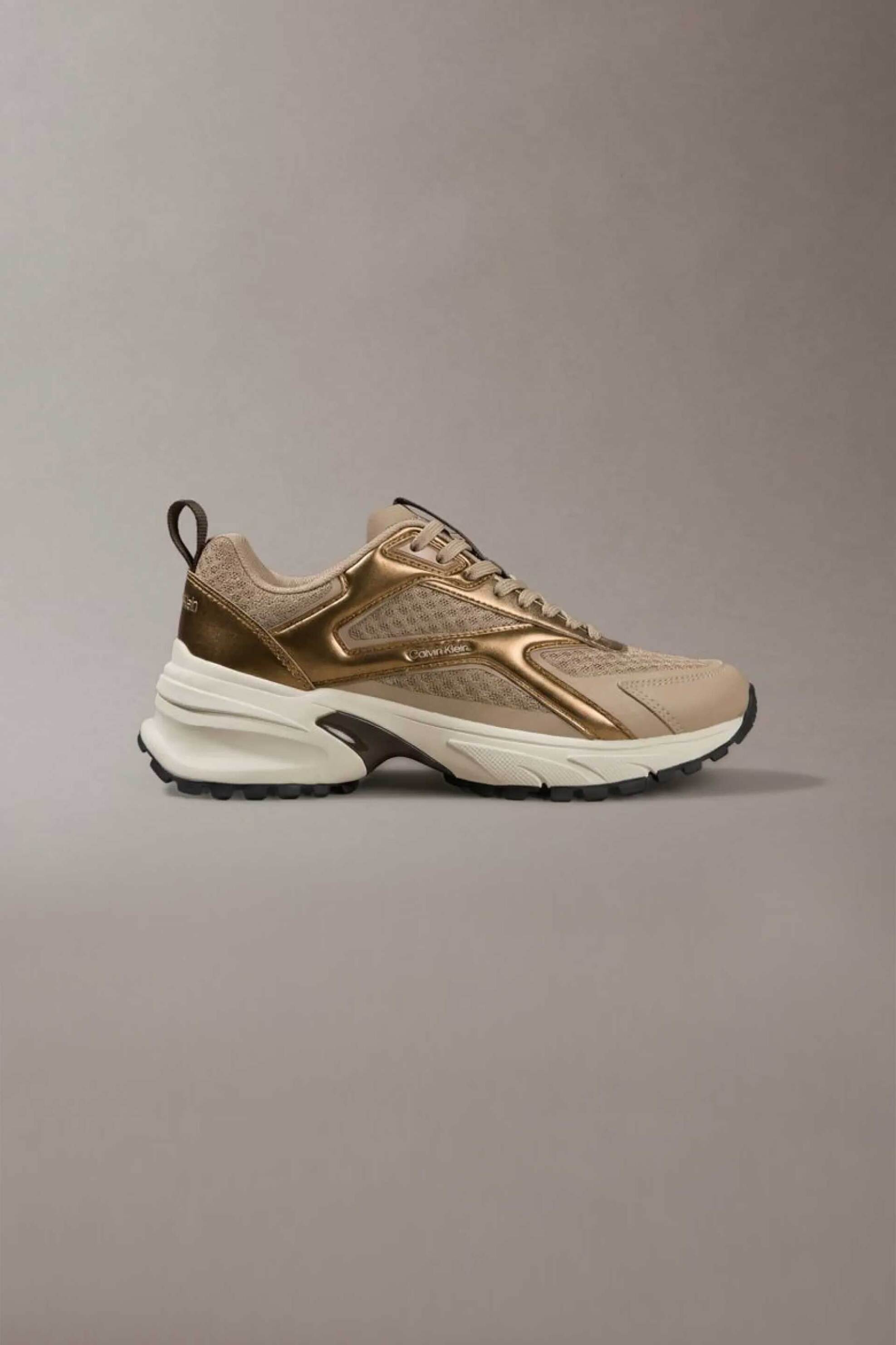 Calvin Klein Jeans γυναικεία sneakers με λογότυπο - HW0HW03140 Μπεζ