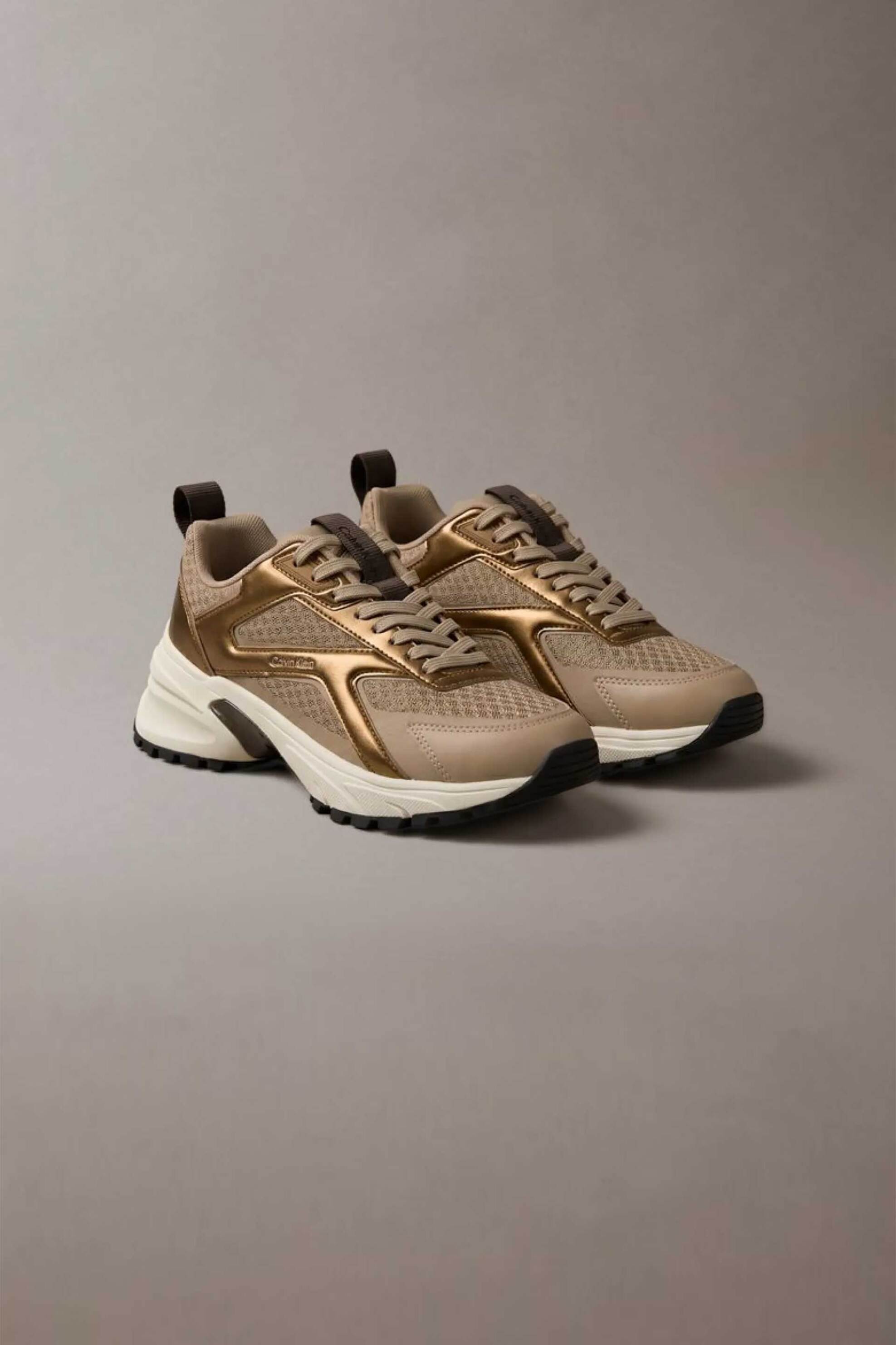 Calvin Klein Jeans γυναικεία sneakers με λογότυπο - HW0HW03140 Μπεζ
