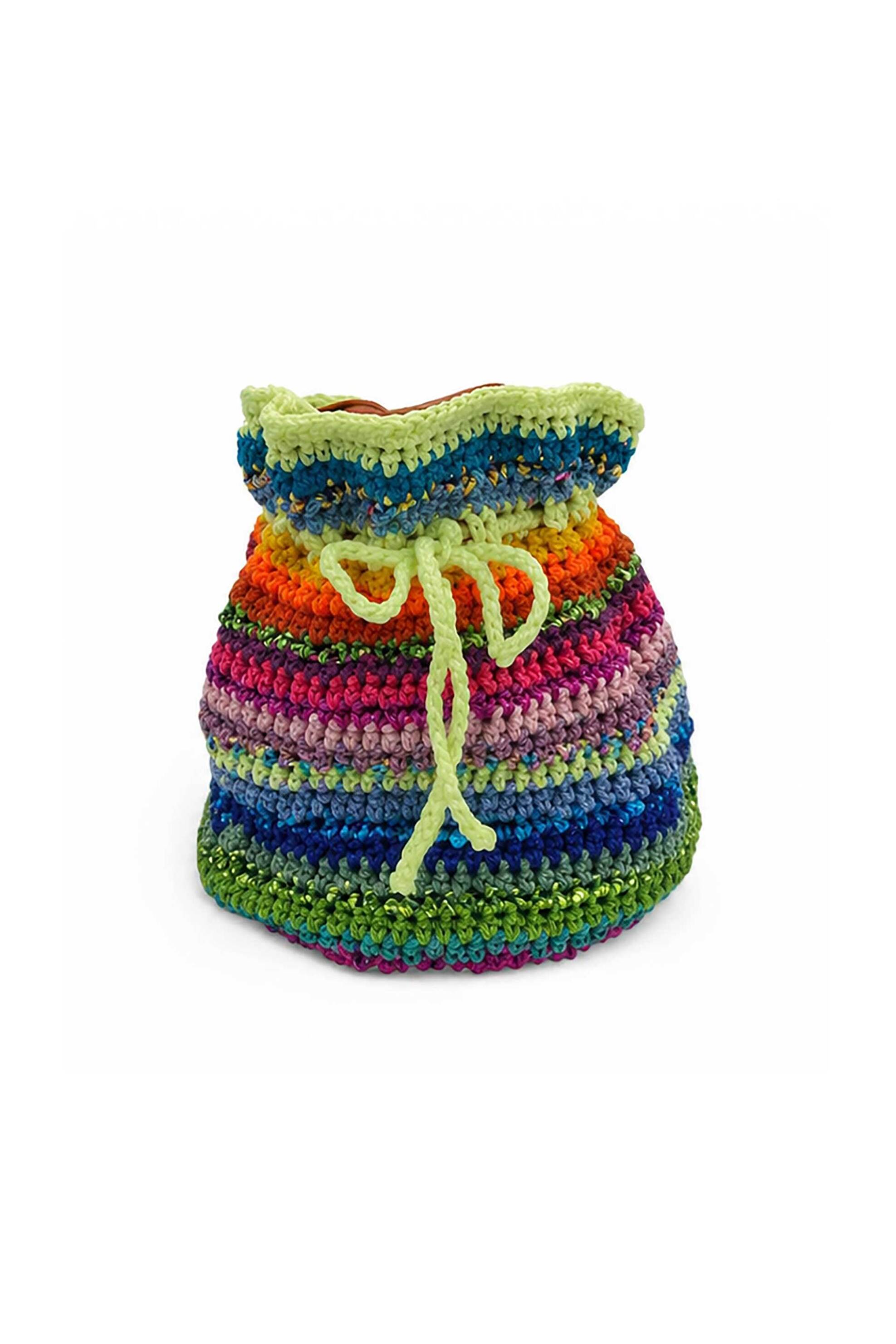 Nadia Dafri γυναικεία τσάντα πλεκτή "Bohca Pouch" - BOHCA/BAG/STANDARD/SS26 Πολύχρωμο