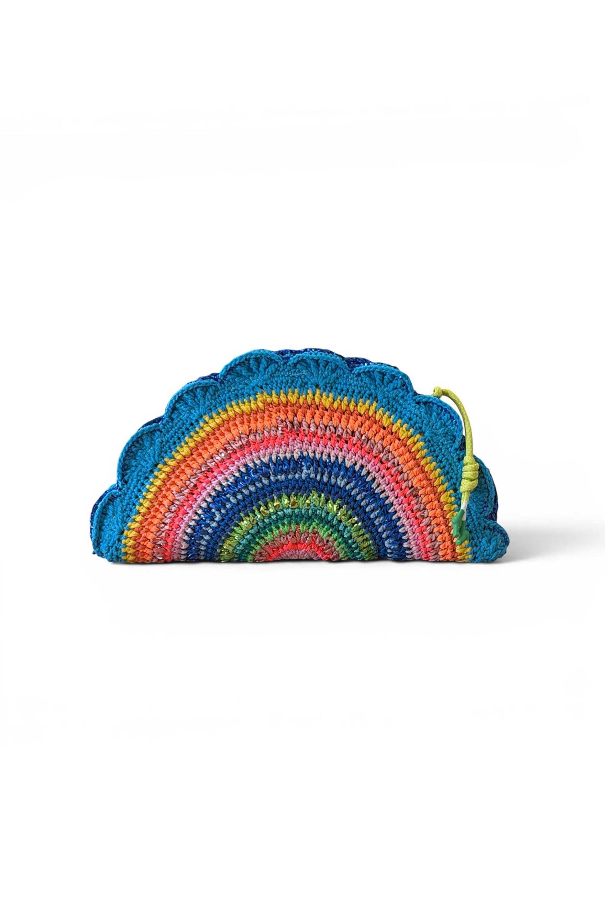 Nadia Dafri γυναικεία τσάντα πλεκτή "Ebru Clutch Large" - EBRU/LARGE/CLUTCH/SS26 Πολύχρωμο