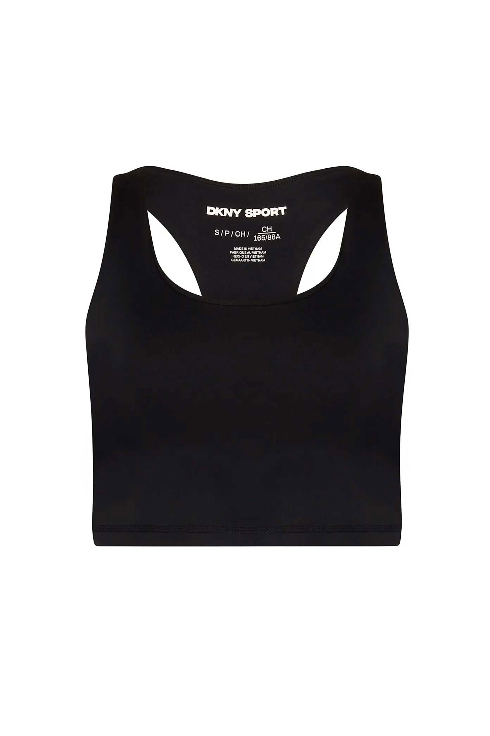 DKNY γυναικείο αμάνικο τοπ με λογότυπο - DP5T9610 Μαύρο