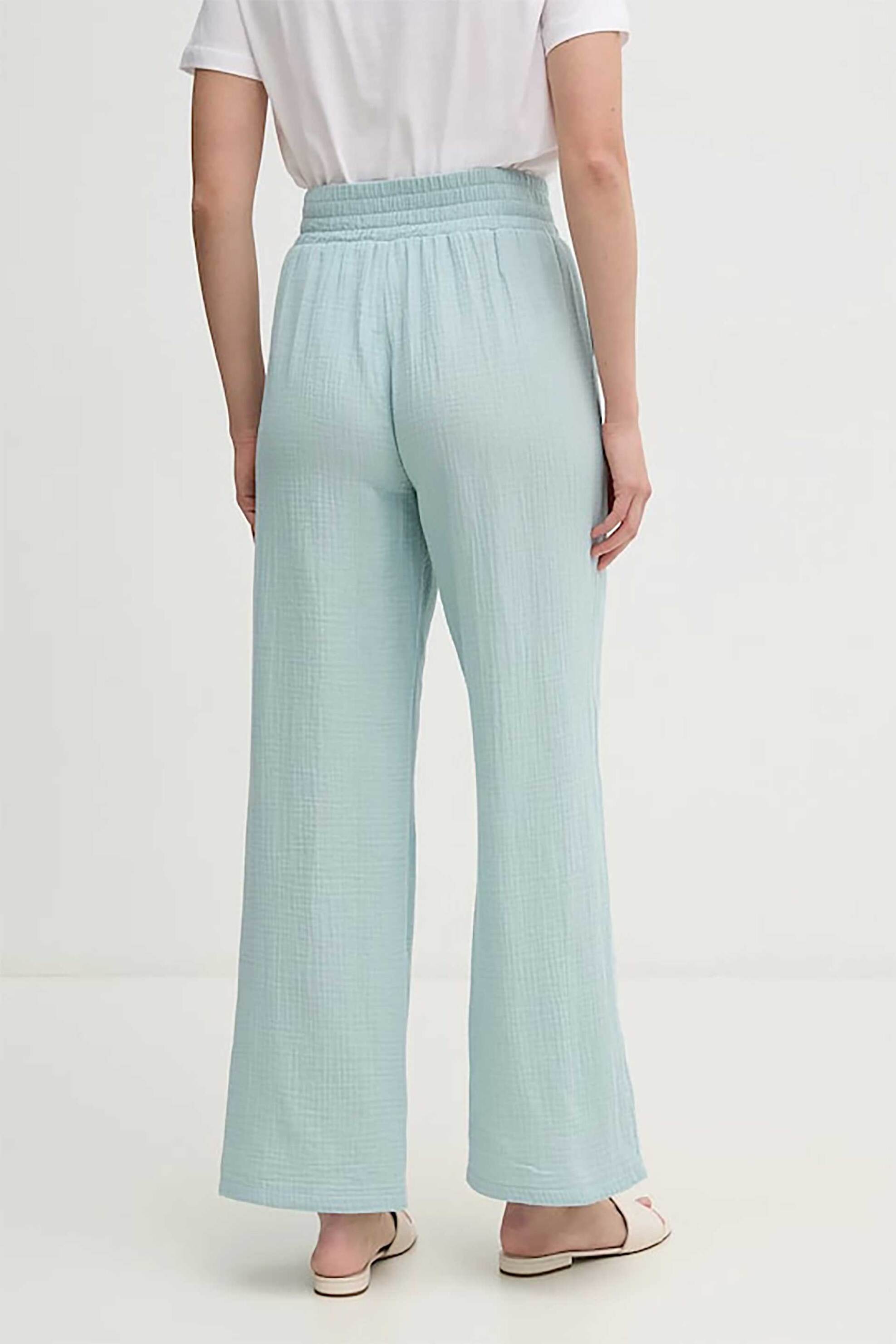 DKNY DKNY γυναικείο παντελόνι ψηλόμεσο structured με ελαστική μέση - DJ4P3004 Βεραμάν Ανοιχτό - 3