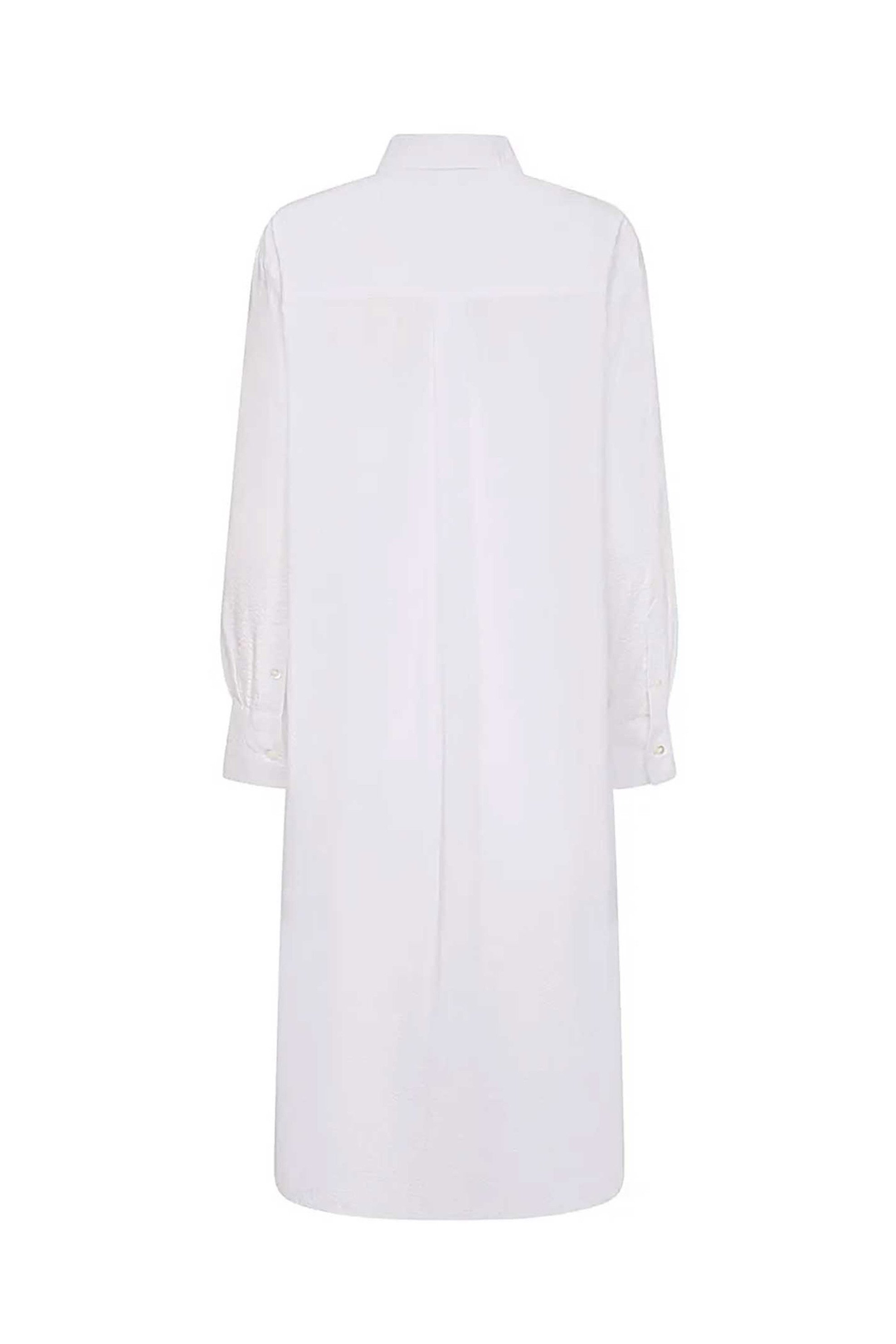 DKNY γυναικείo midi φόρεμα σεμιζιέ μονόχρωμο - P5AB0ALA Λευκό