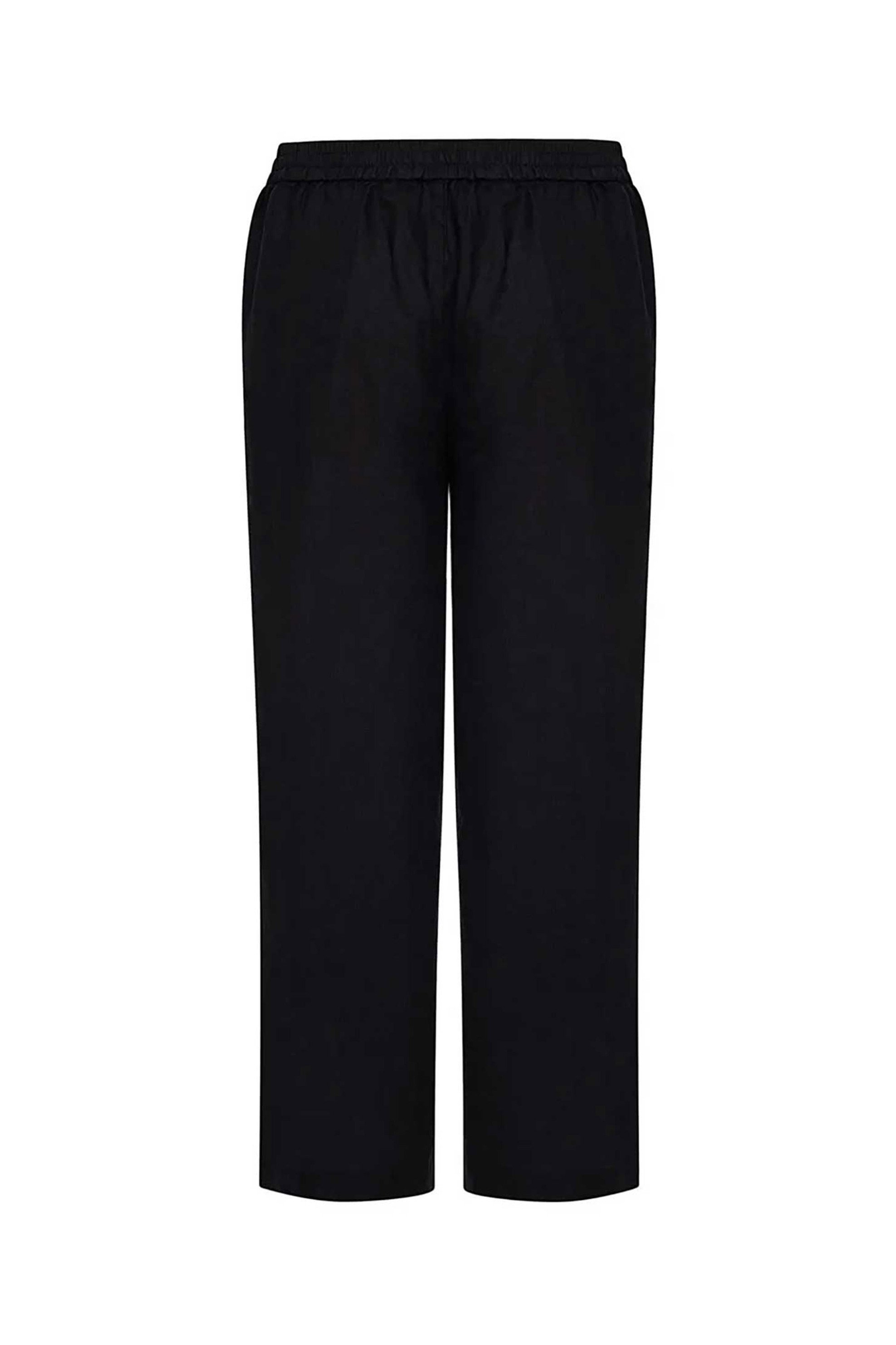 DKNY γυναικείo παντελόνι με κορδόνια στο πλάι μονόχρωμο - P5ACWEUA Μαύρο