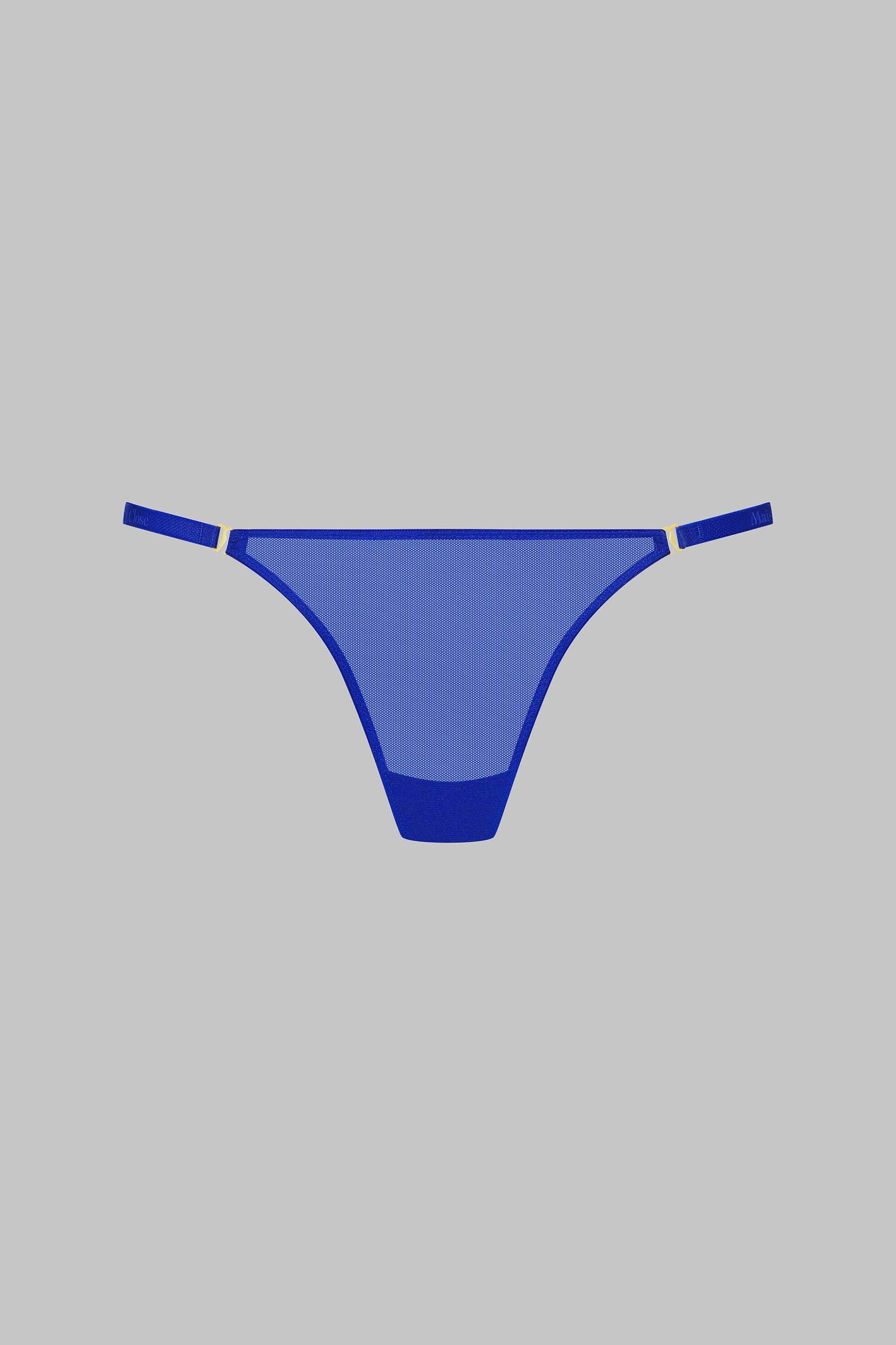 MAISON CLOSE Maison Close γυναικείο σλιπ mini thong "Corps à Corps" - 561624 Μπλε Ηλεκτρίκ - 3