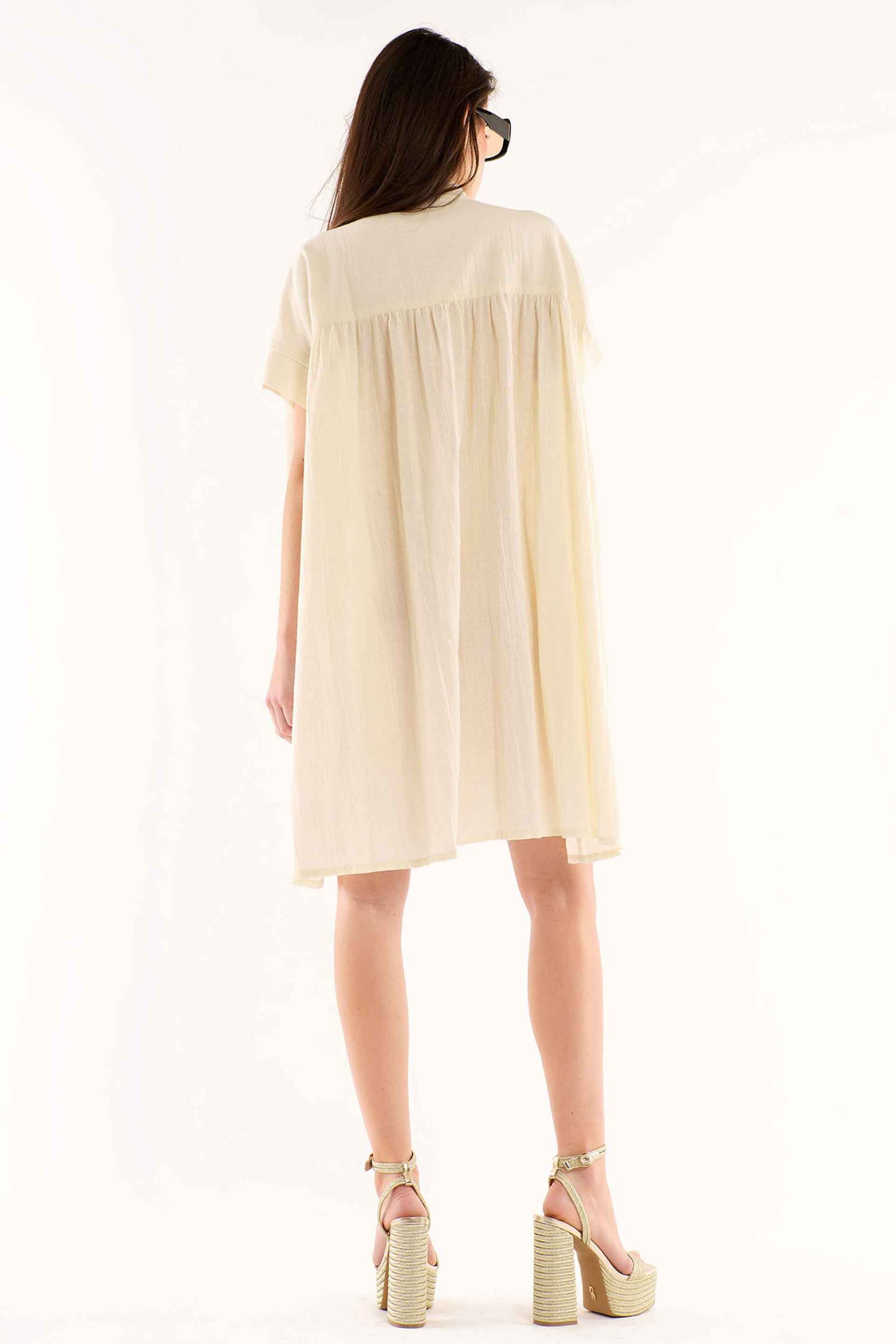 WILD PARIS Wild Paris γυναικείο mini φόρεμα σεμιζιέ "Clovis" - CLOVIS/ROBE/SS25 Λευκό - 3