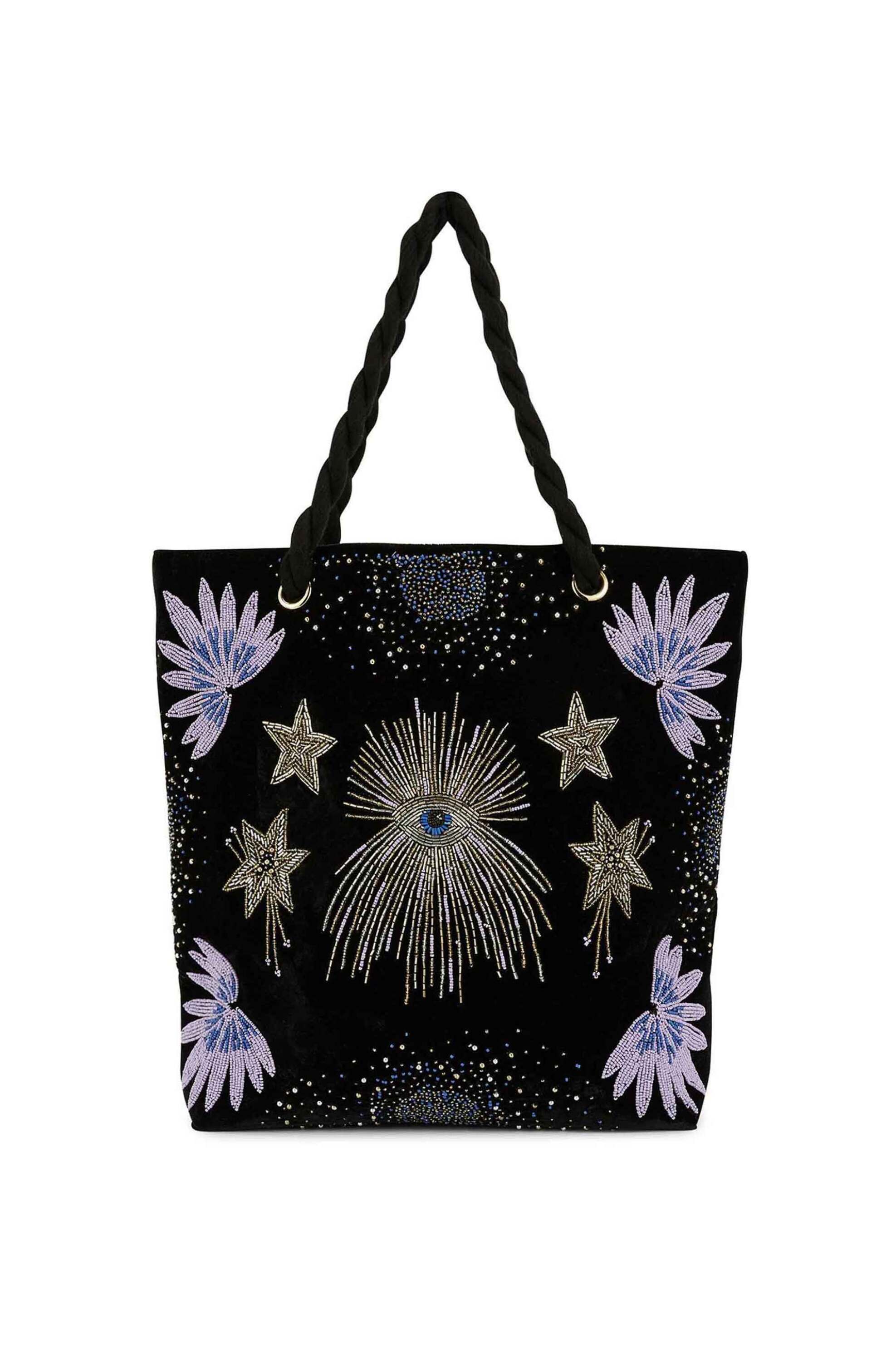 WILD PARIS Wild Paris γυναικεία τσάντα ώμου με κέντημα "Julius" - JULIUS/SAC/SS25 Μαύρο