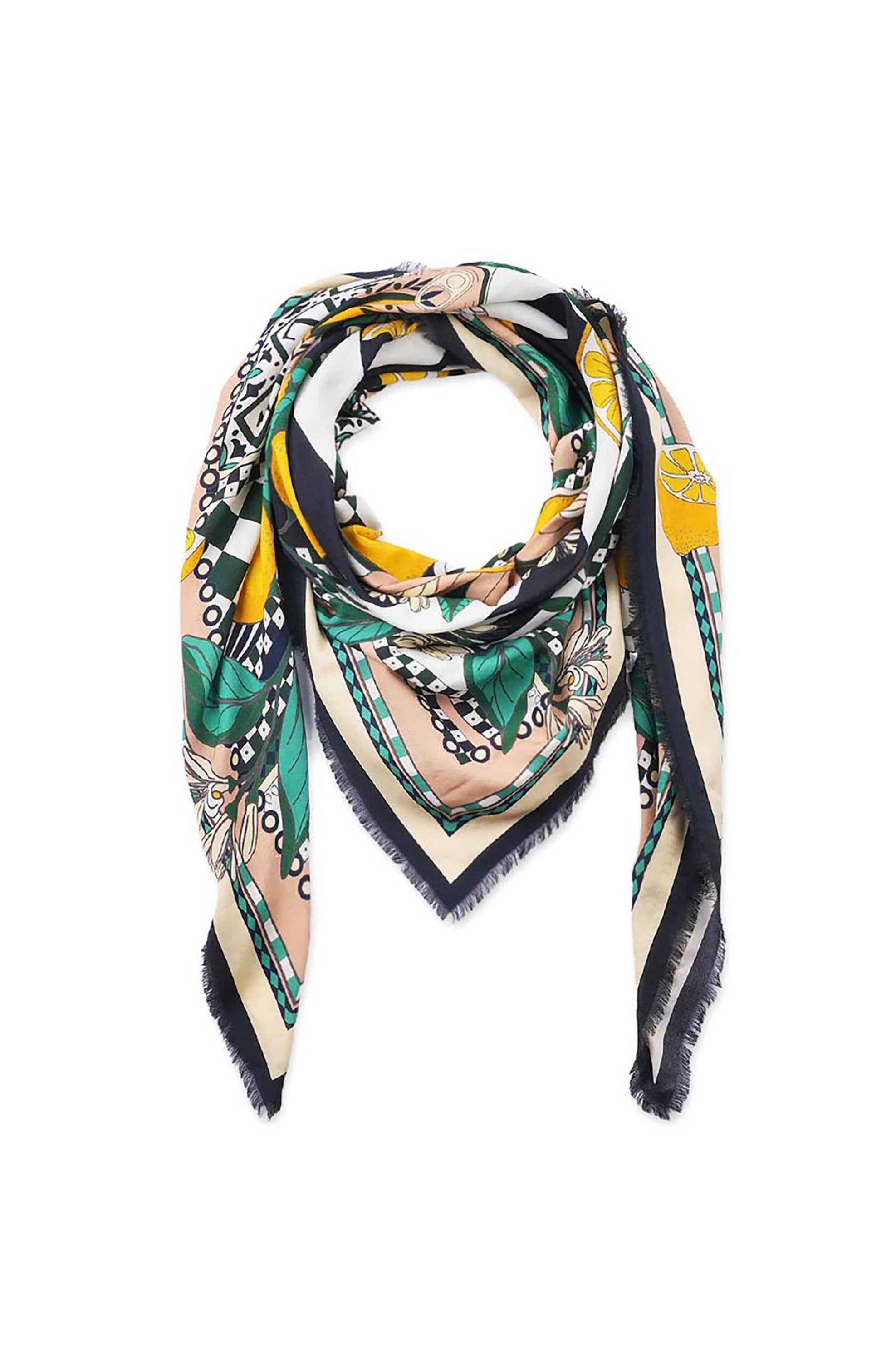 Wild Paris γυναικείο φουλάρι "Sicily Grand" - SICILY/GRAND/FOULARD/SS25 Μαύρο φωτογραφία