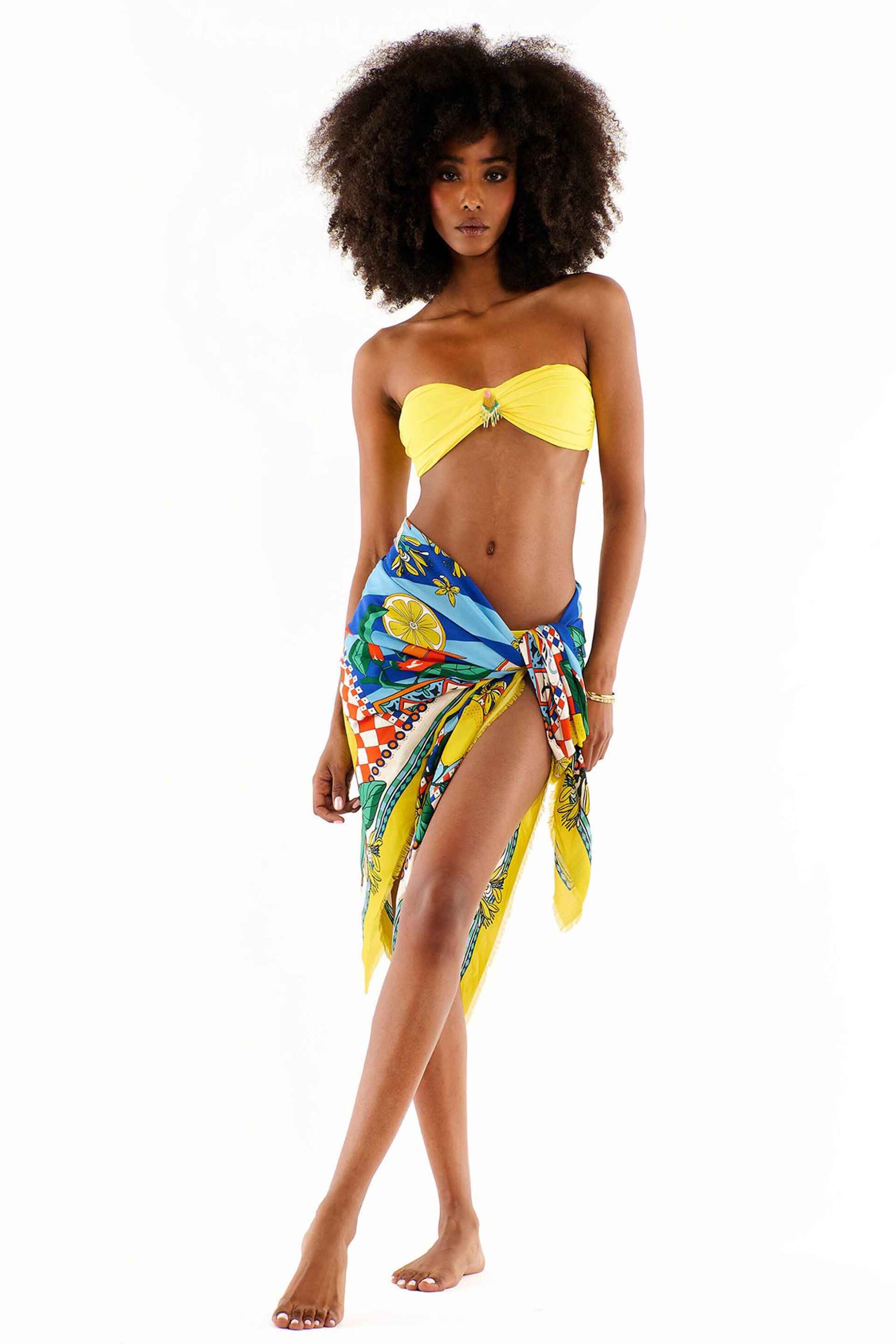 Wild Paris γυναικείο φουλάρι "Sicily Grand" - SICILY/GRAND/FOULARD/SS25 Μπλε φωτογραφία