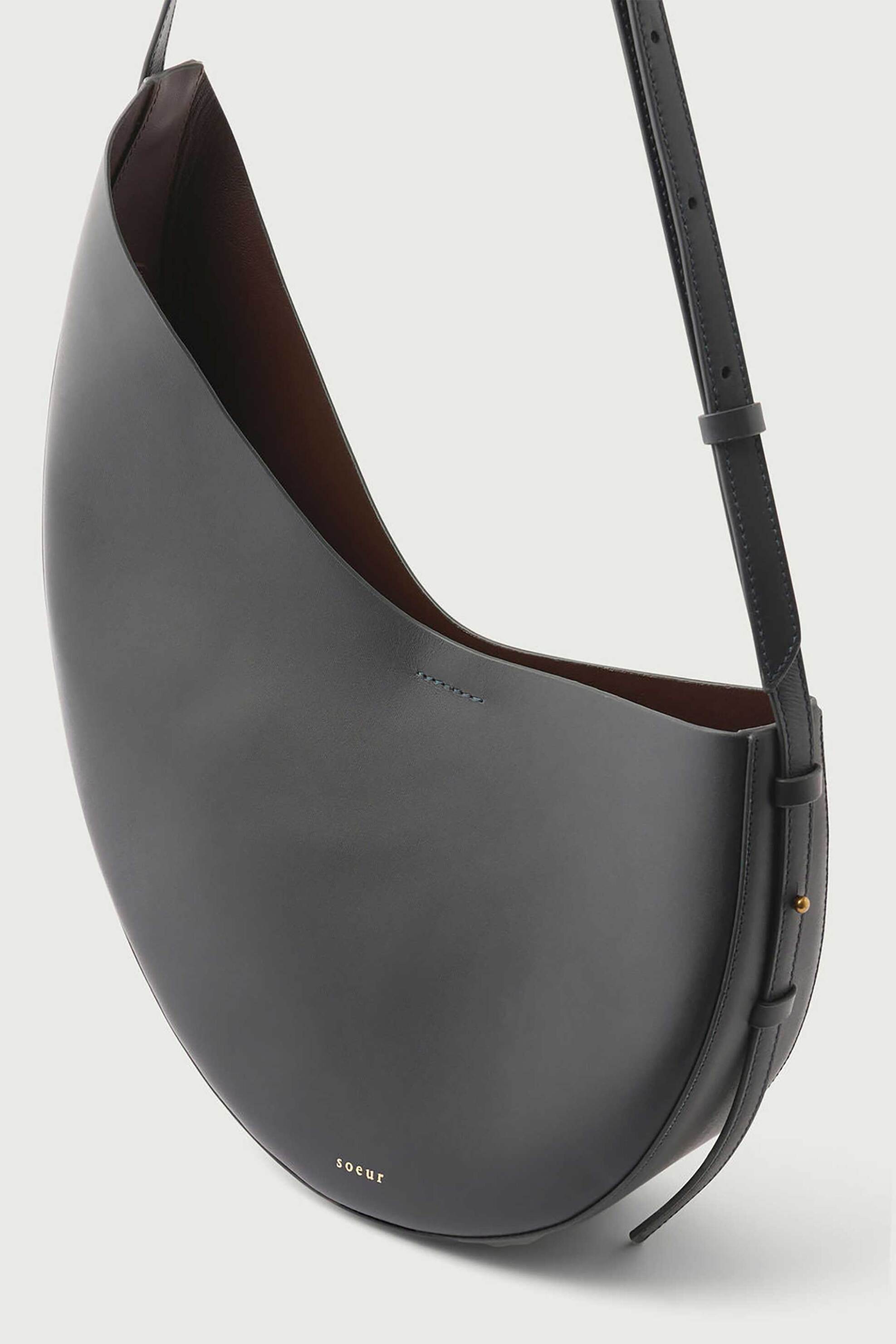 Soeur γυναικεία δερμάτινη τσάντα ώμου "Winona" - SEM1330WINONA Ανθρακί φωτογραφία