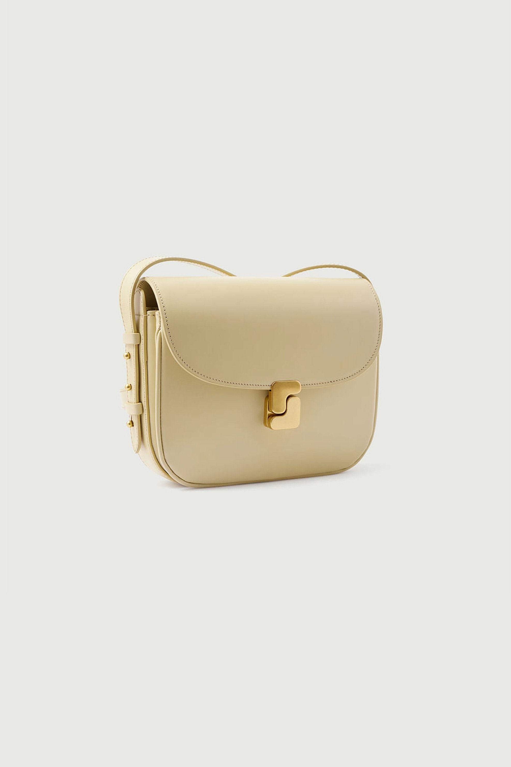 Soeur γυναικεία δερμάτινη τσάντα ώμου/crossbody "Bellissima Mini" - SEM1615BELLIMIN Κίτρινο Ανοιχτό φωτογραφία